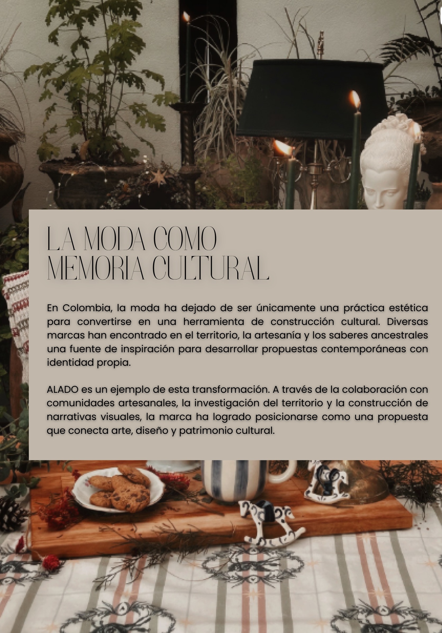 Evolución de la marca Alado inició recolectando retazos de grandes textileras para hacer frente a la falta de capital, convirtiéndose en pionera local del upcycling y el slow fashion. Con los años — page 2