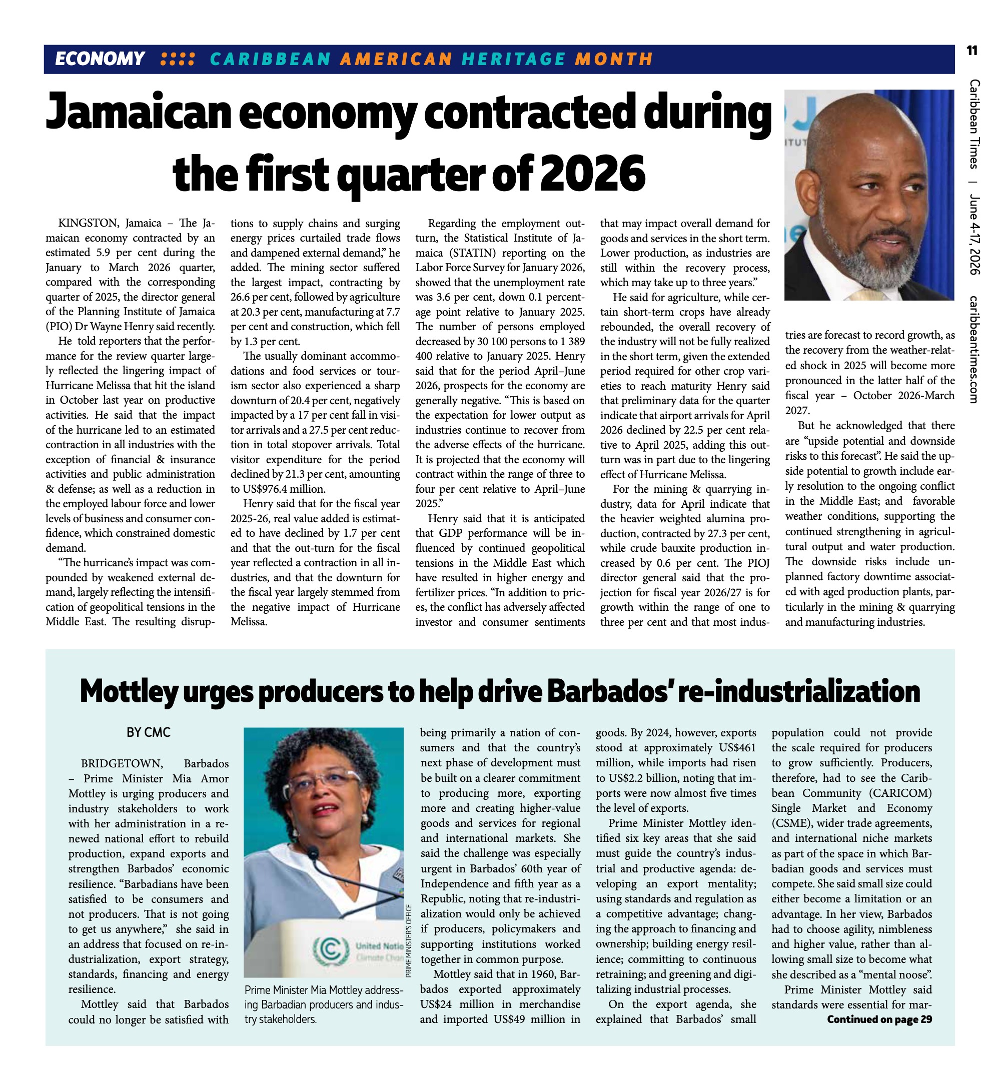 Caribbean Times News (June 3) — page 11