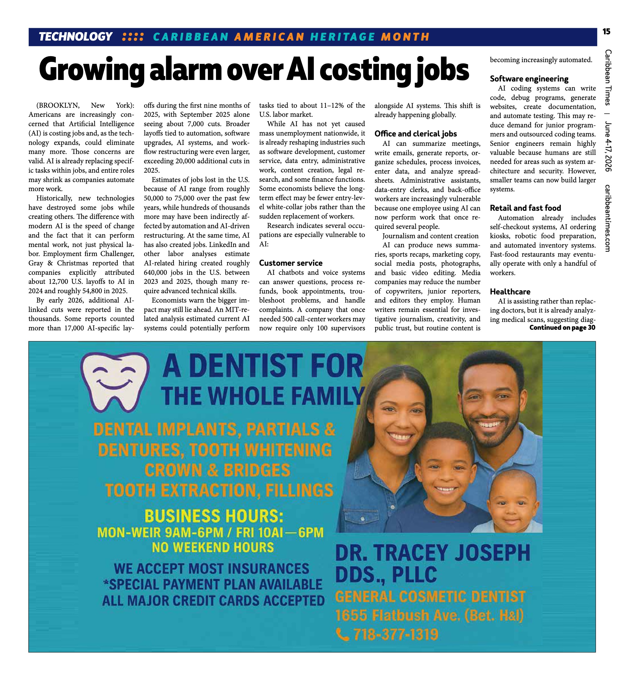 Caribbean Times News (June 3) — page 15