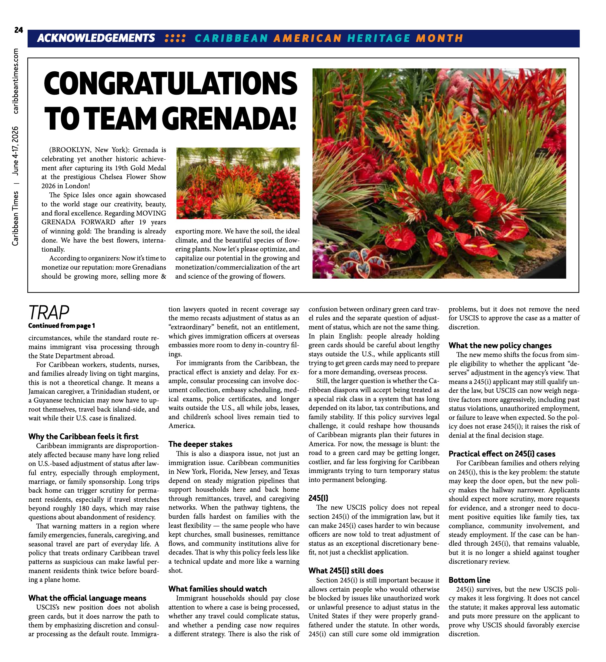 Caribbean Times News (June 3) — page 24