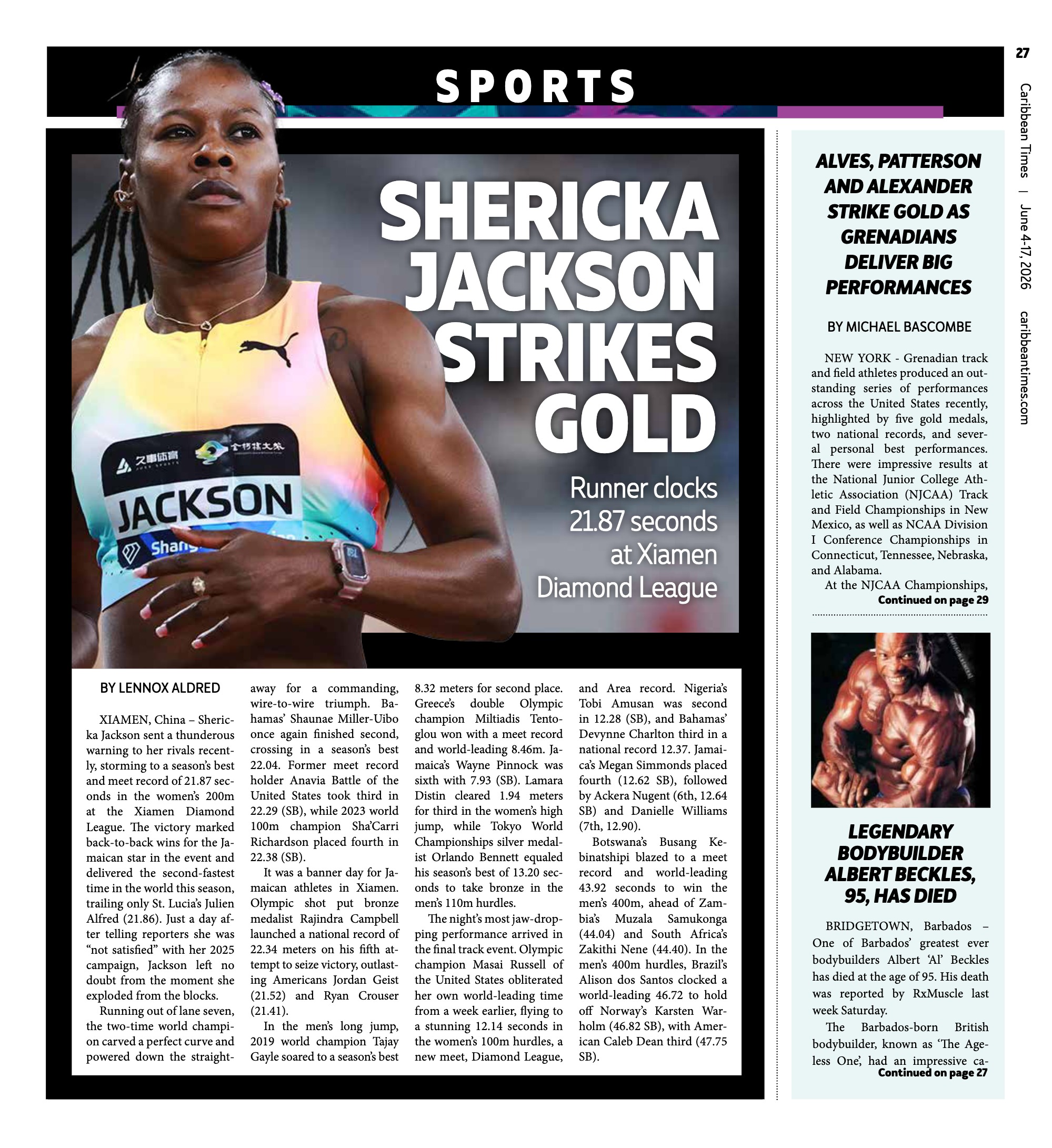 Caribbean Times News (June 3) — page 27