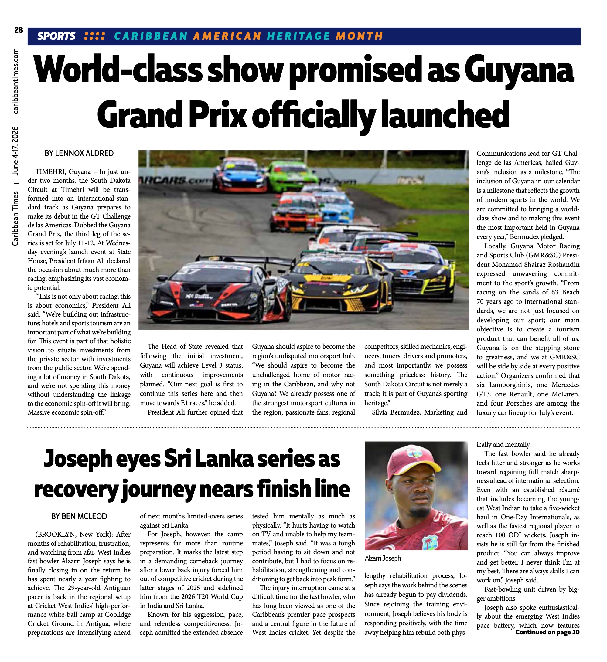 Caribbean Times News (June 3) — page 28