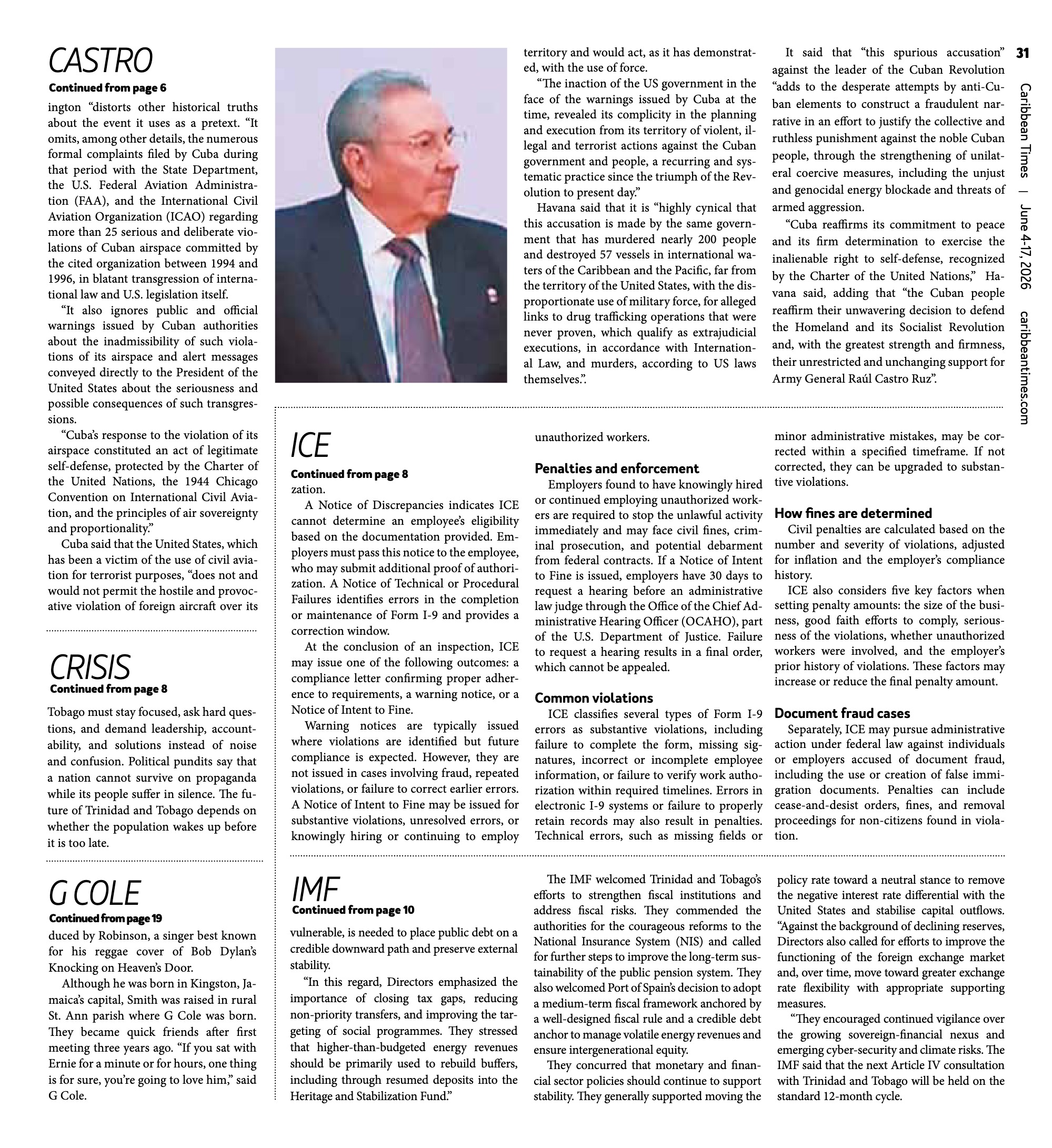 Caribbean Times News (June 3) — page 31