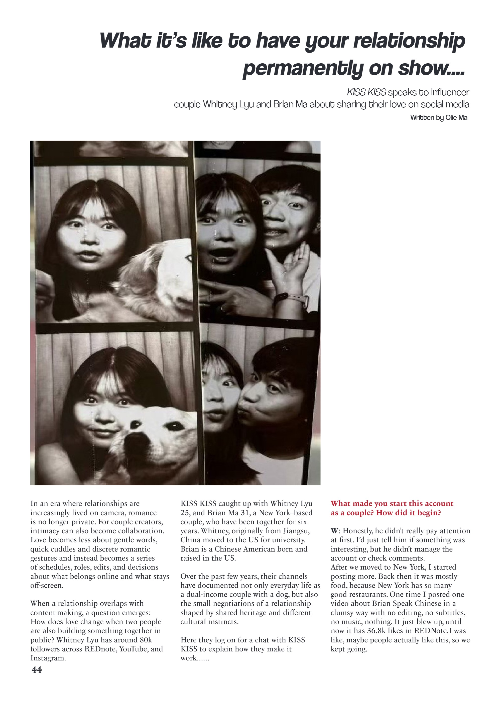 Kiss Kiss Magazine — page 44