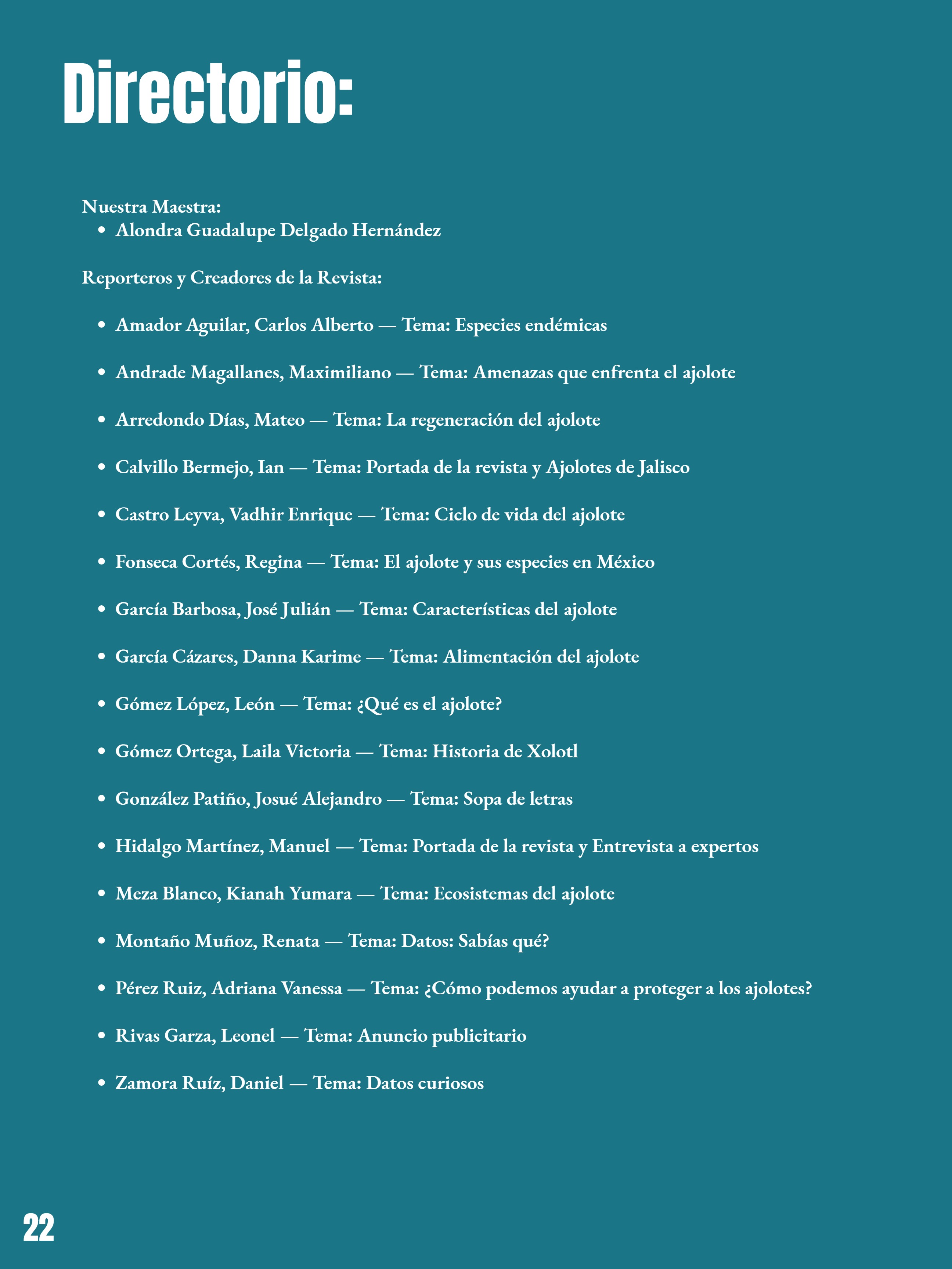 _REVISTA El club del ajolote. — page 22