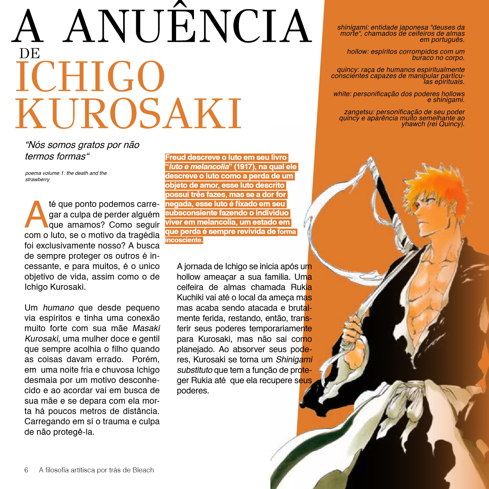 A FILOSOFIA ARTÍSTICA POR TRÁS DE BLEACH — page 6