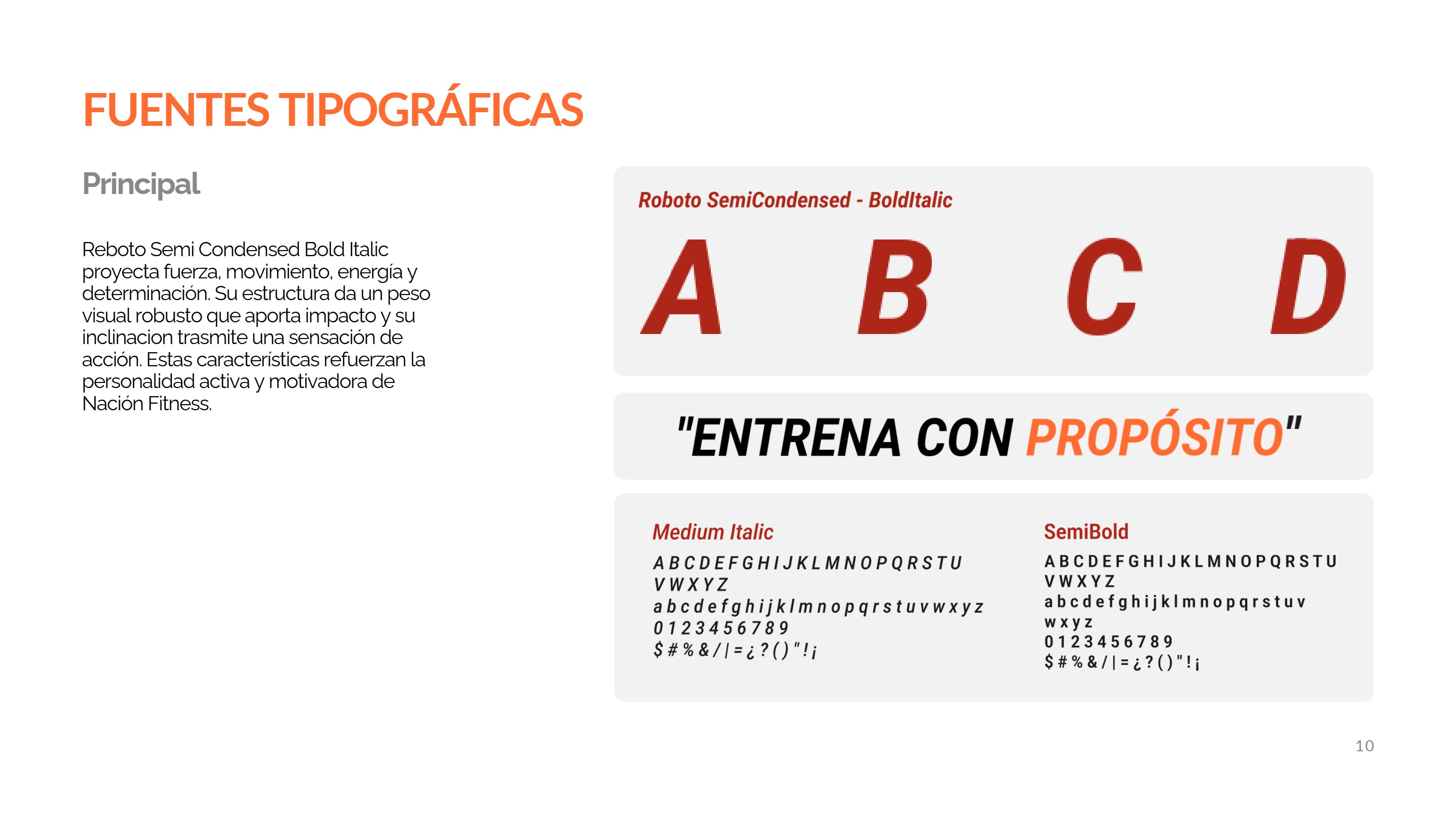 Manual de Identidad Visual. NaciónFitness — page 11