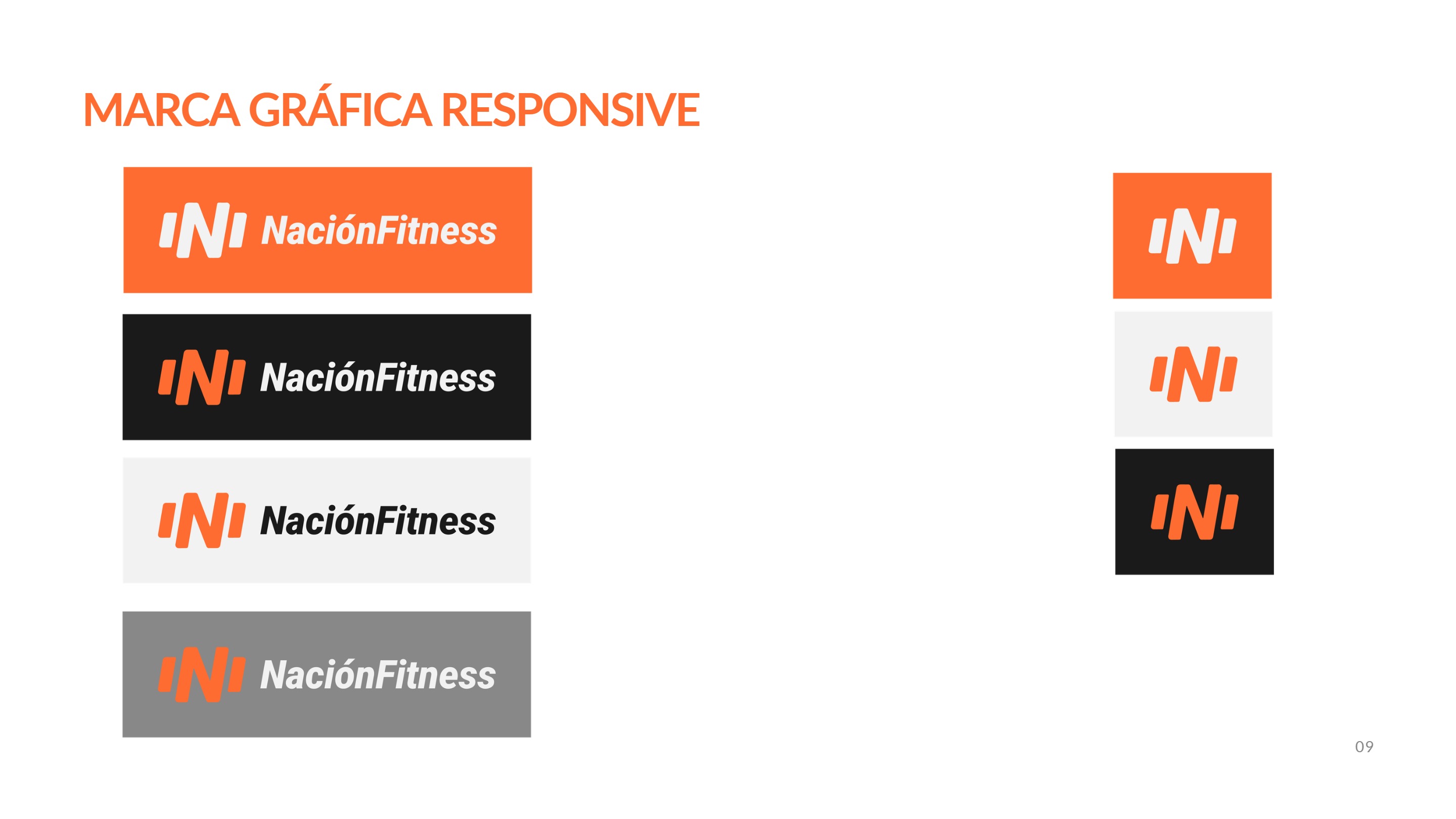 Manual de Identidad Visual. NaciónFitness — page 10