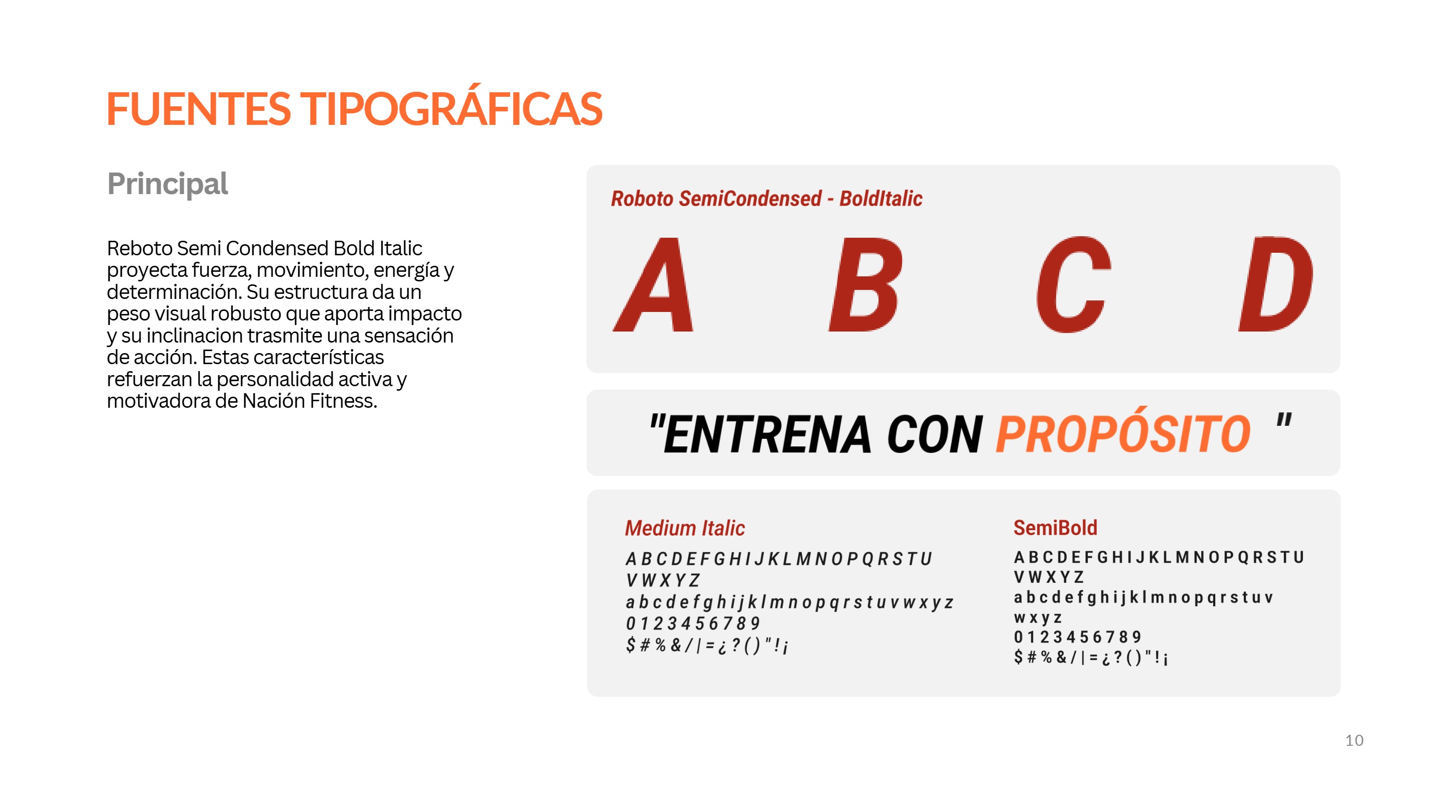 Manual de Marca. NaciónFitness — page 11
