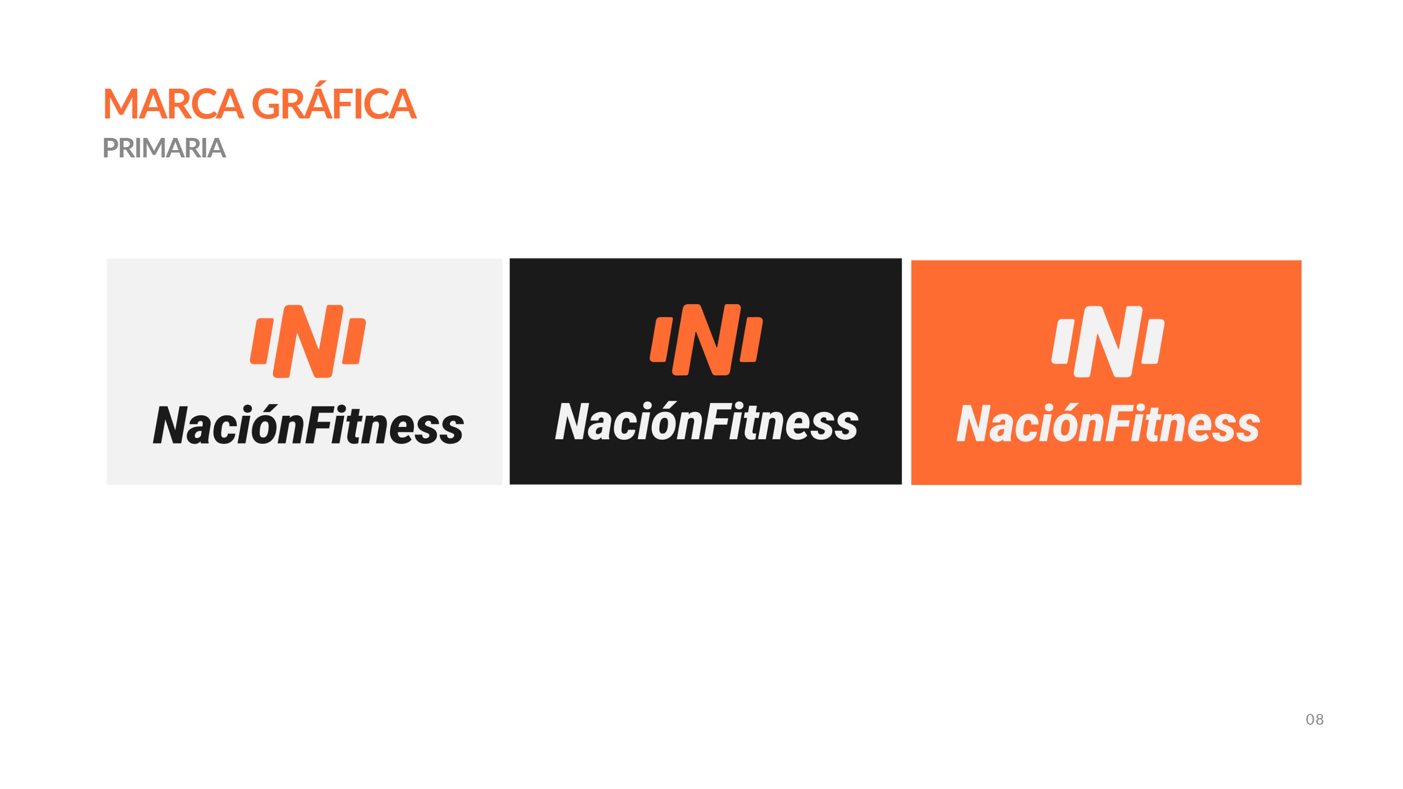 Manual de Marca. NaciónFitness — page 9