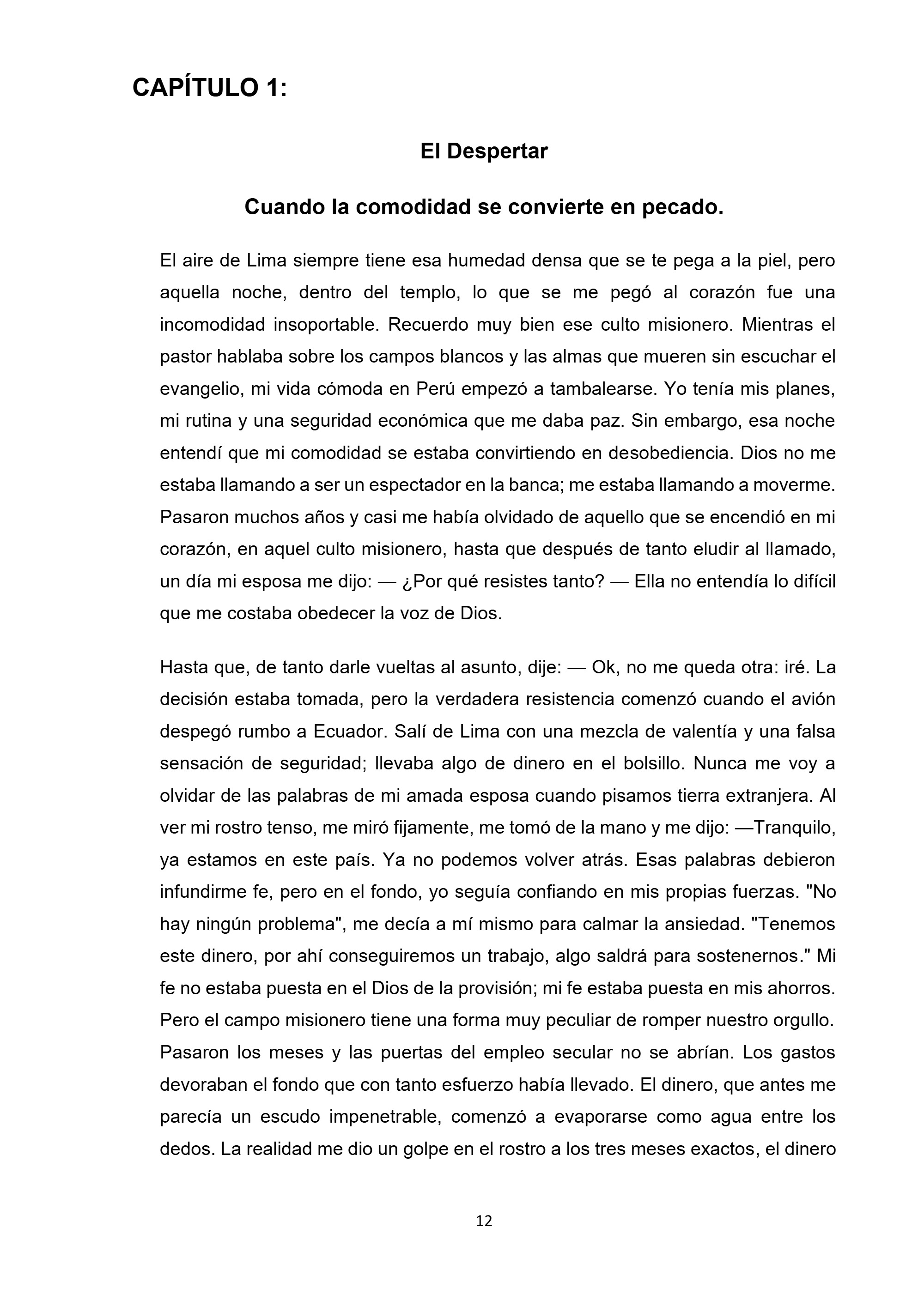 EL LLAMADO IMPOSIBLE — page 12