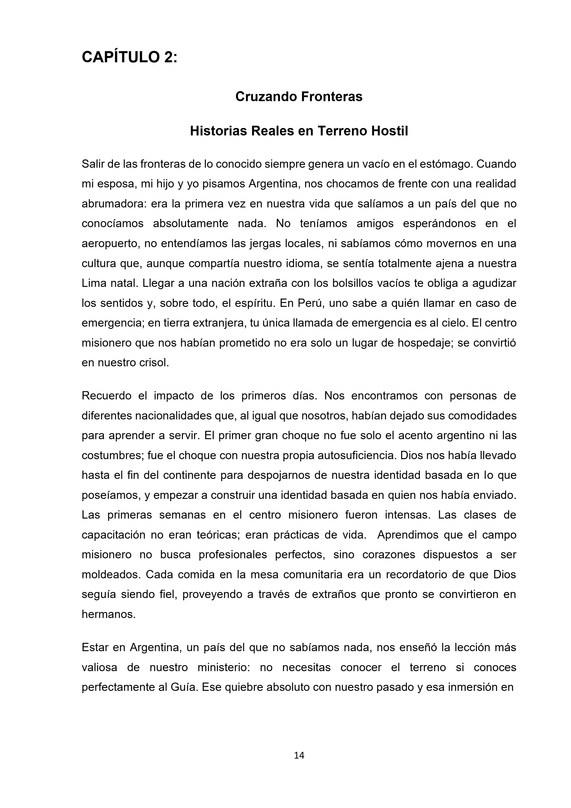 EL LLAMADO IMPOSIBLE — page 14