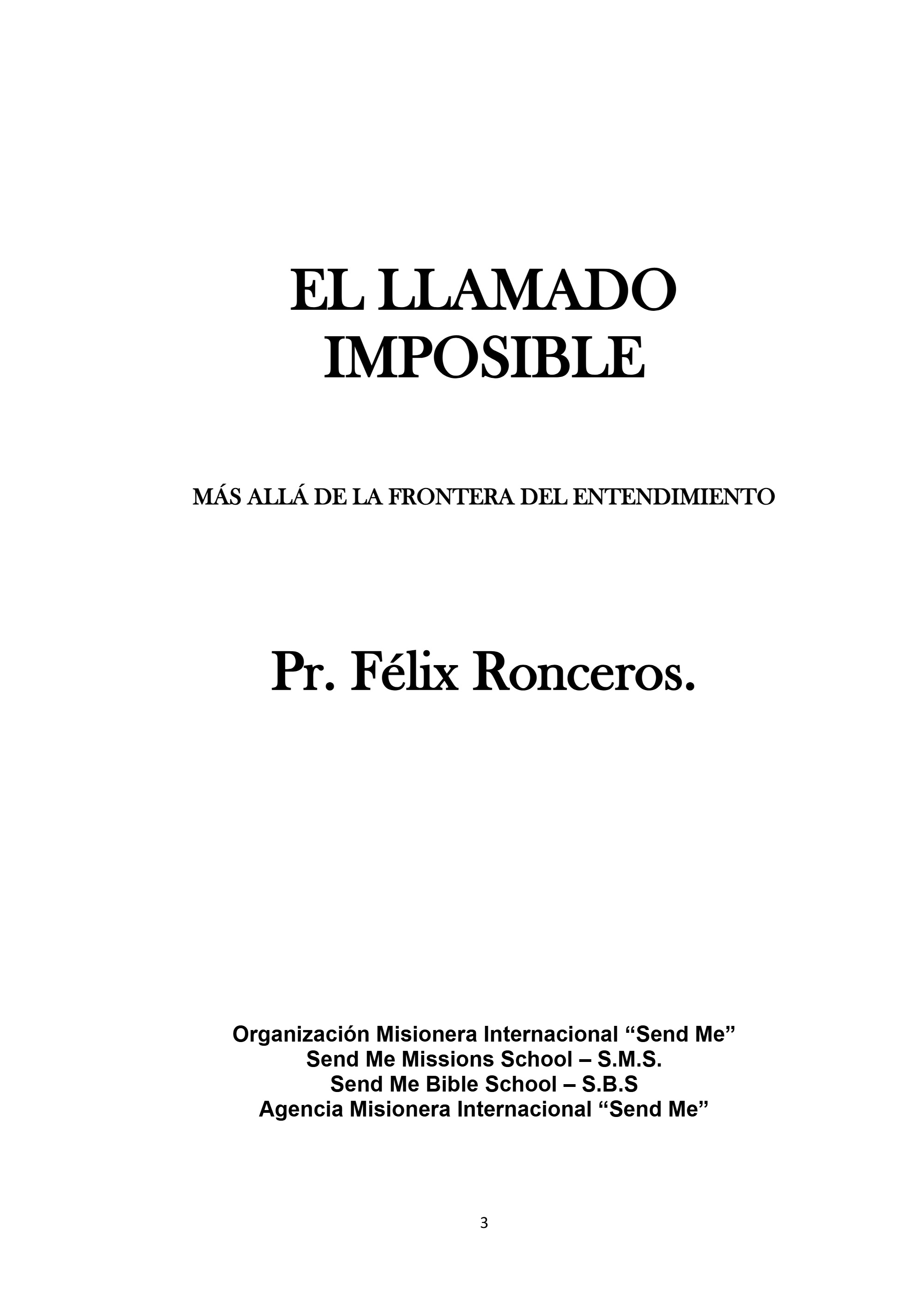 EL LLAMADO IMPOSIBLE — page 3
