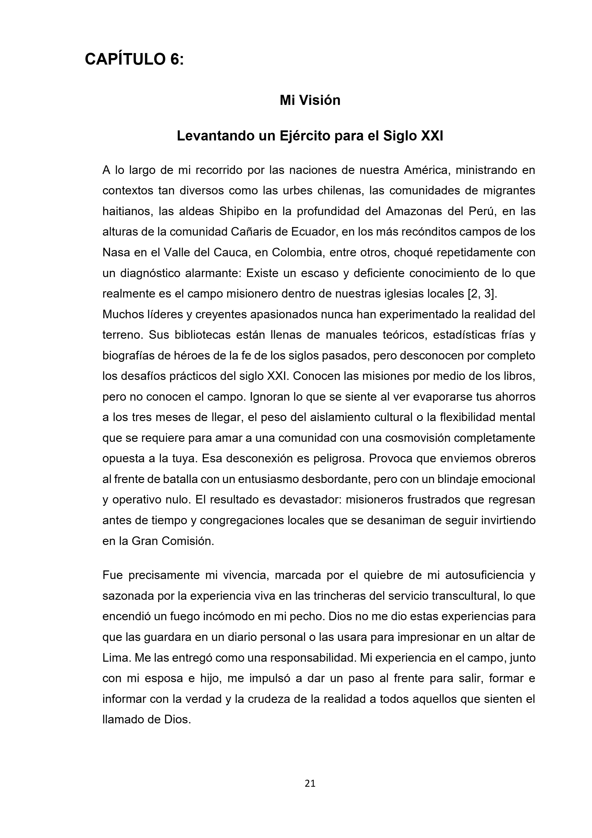 EL LLAMADO IMPOSIBLE — page 21