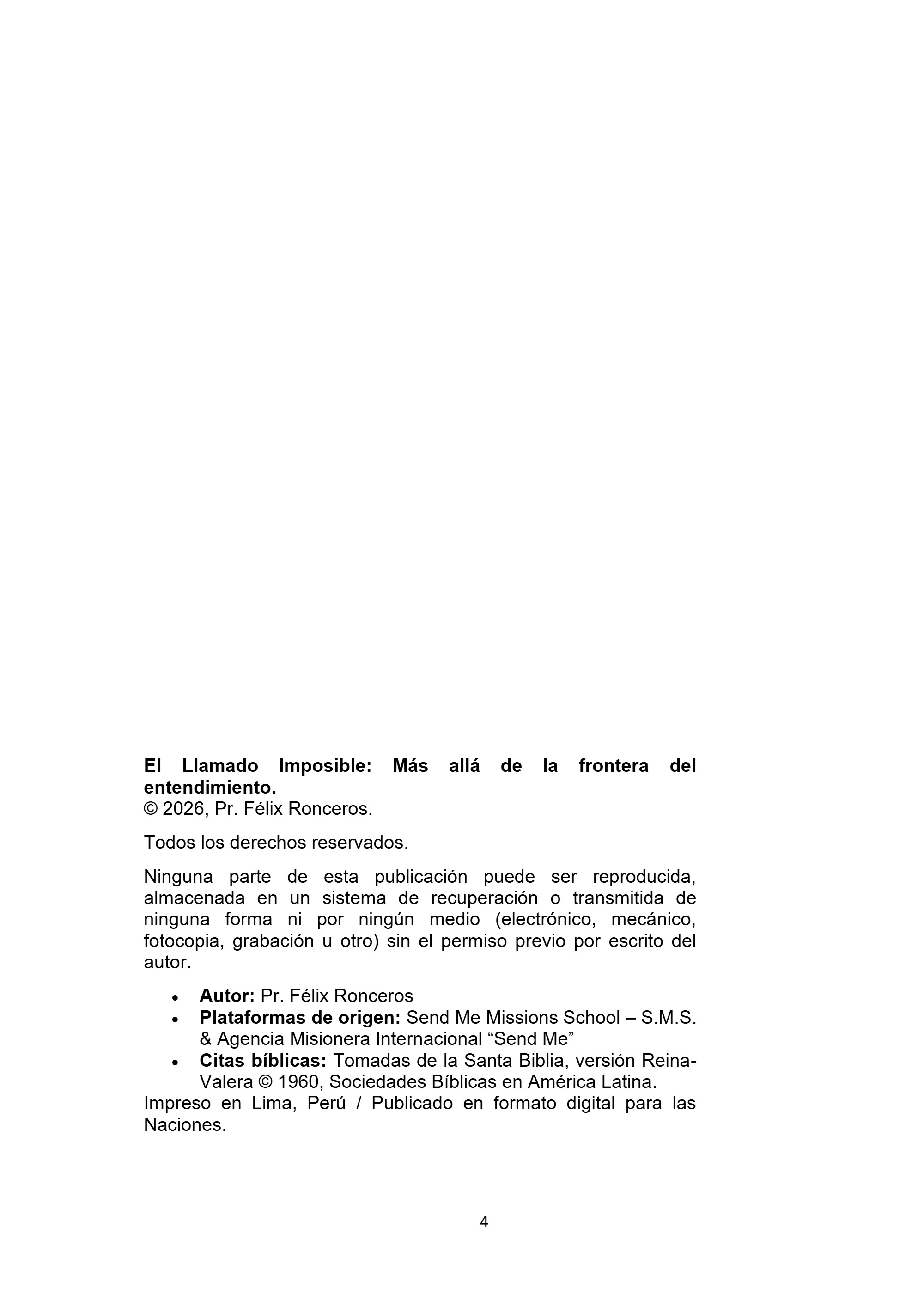 EL LLAMADO IMPOSIBLE — page 4