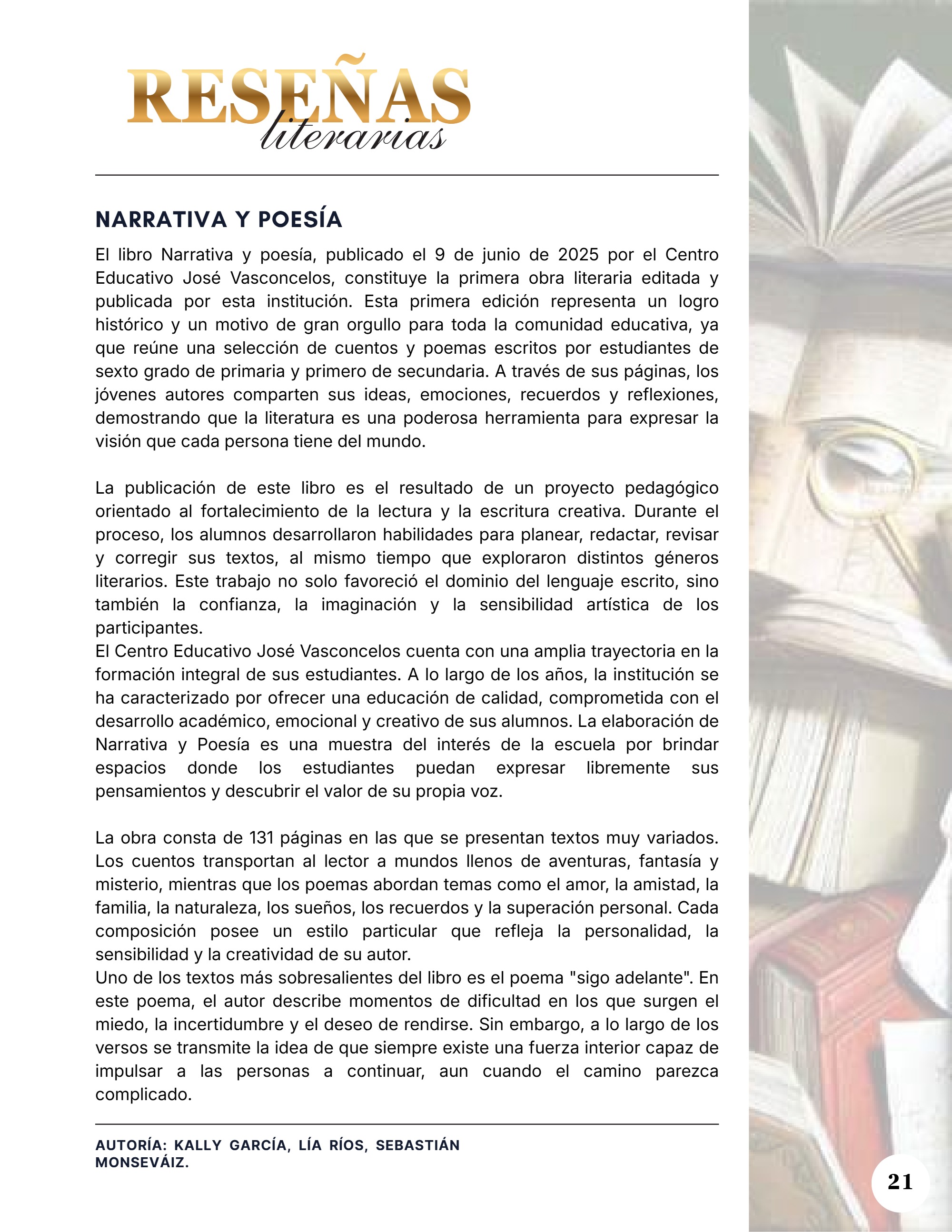 Voces de la Comunidad Vasconcelos — page 24