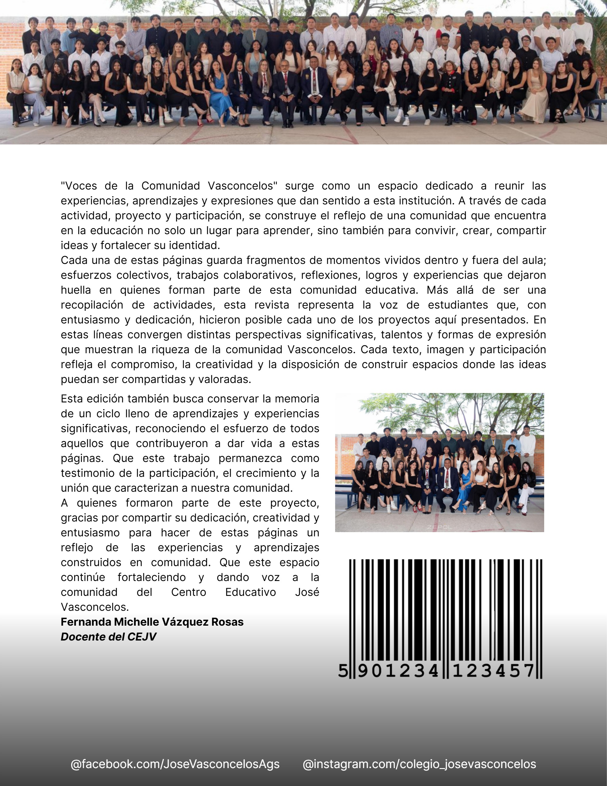 Voces de la Comunidad Vasconcelos — page 28