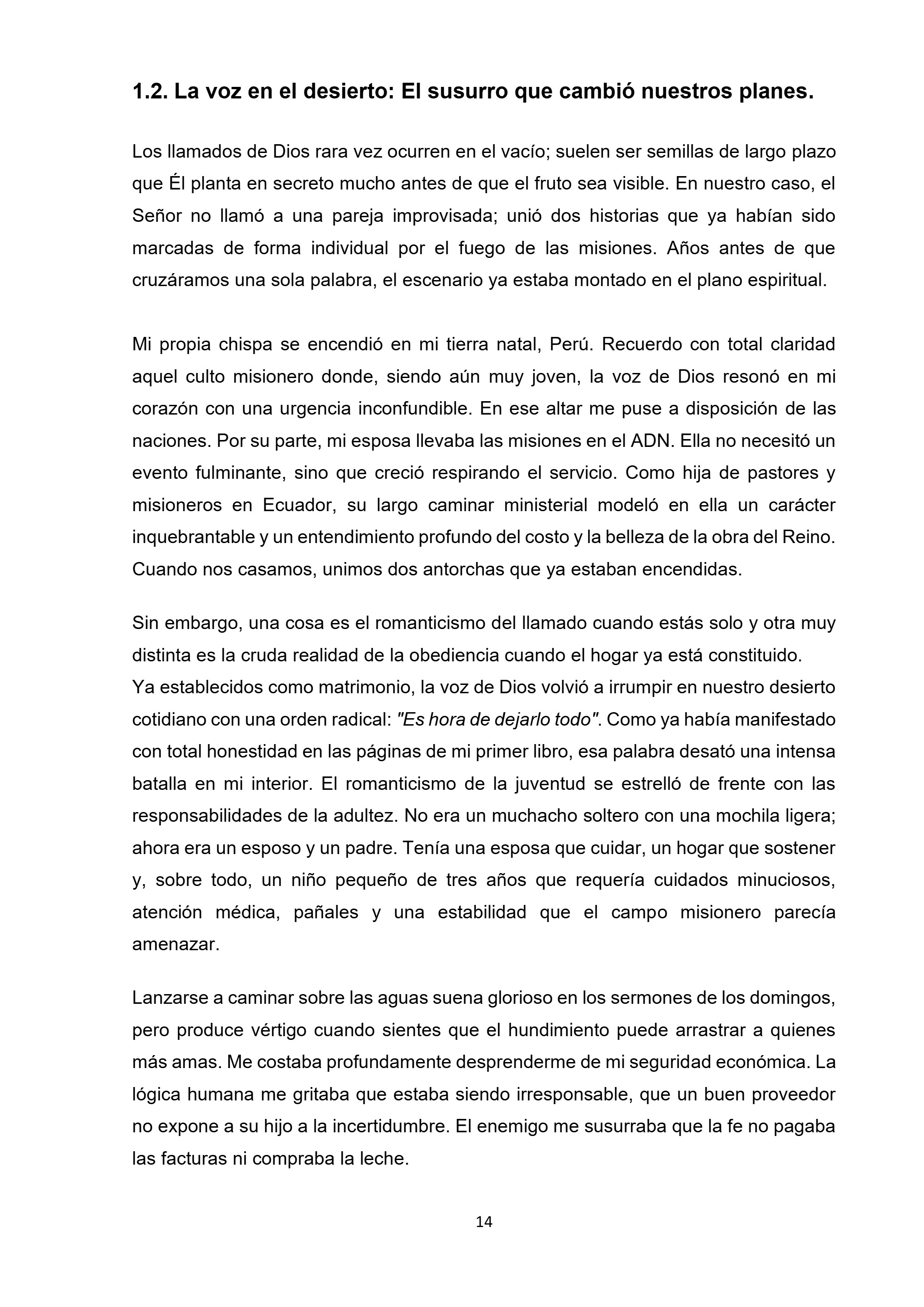 MISIÓN SIN FRONTERAS — page 14