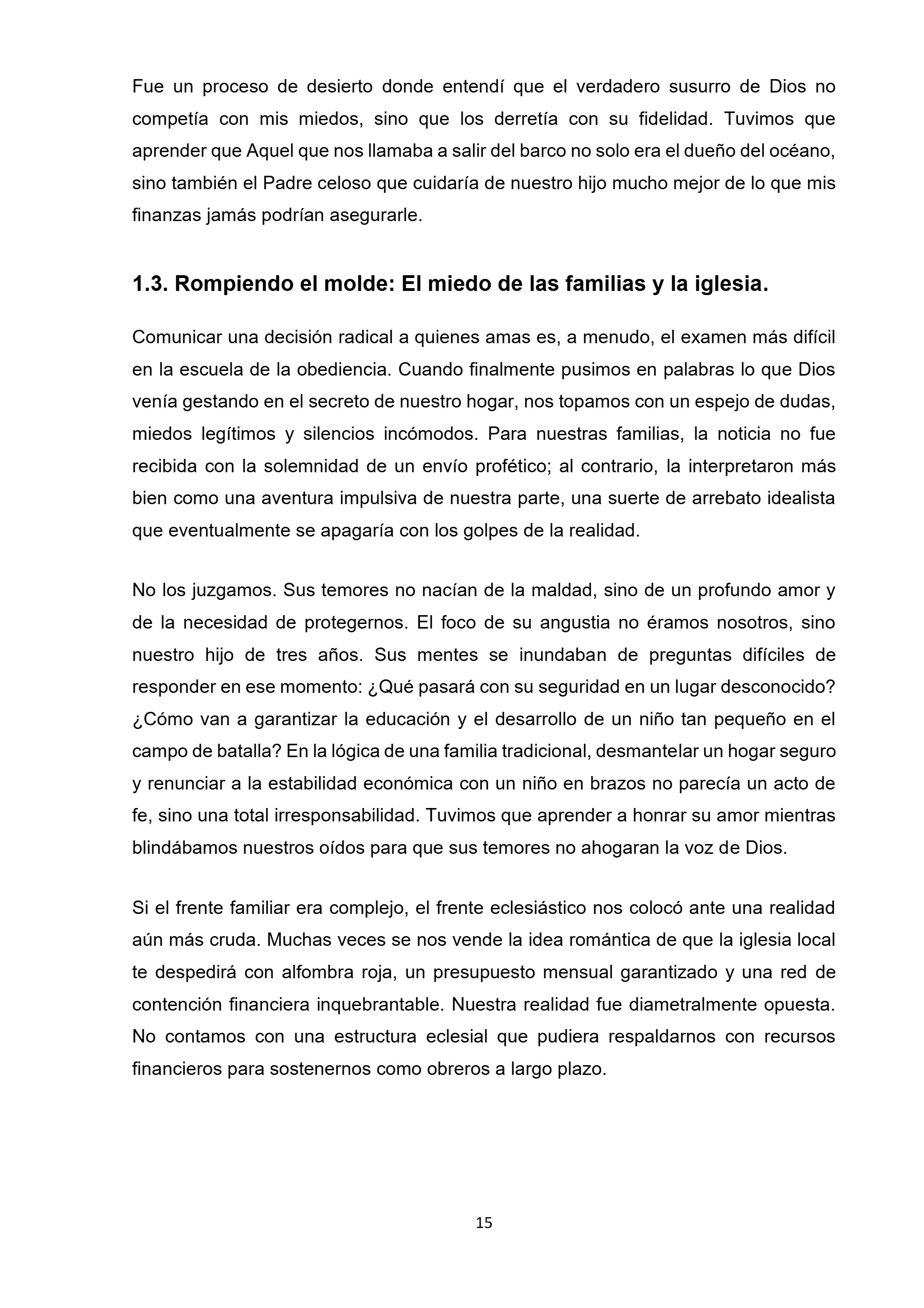 MISIÓN SIN FRONTERAS — page 15