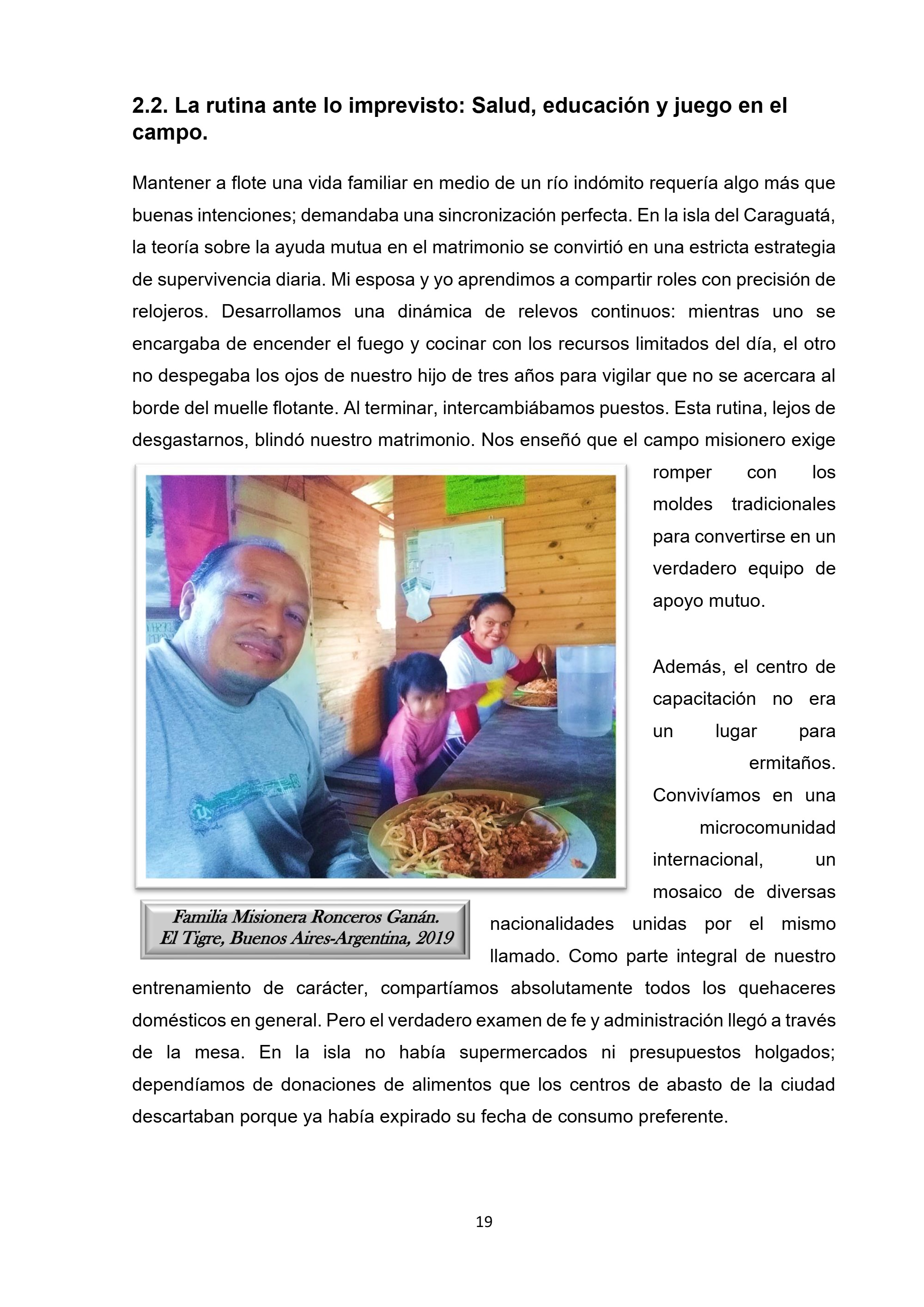 MISIÓN SIN FRONTERAS — page 19