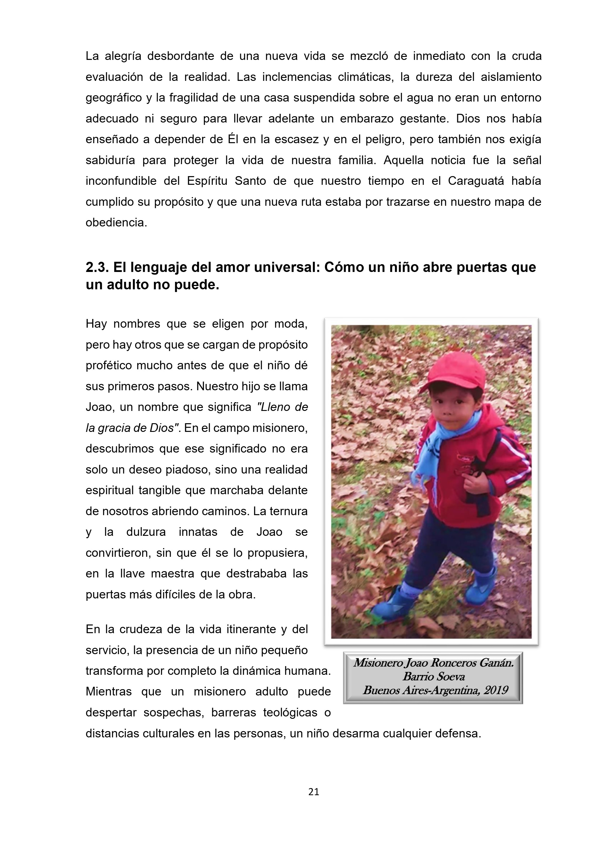 MISIÓN SIN FRONTERAS — page 21