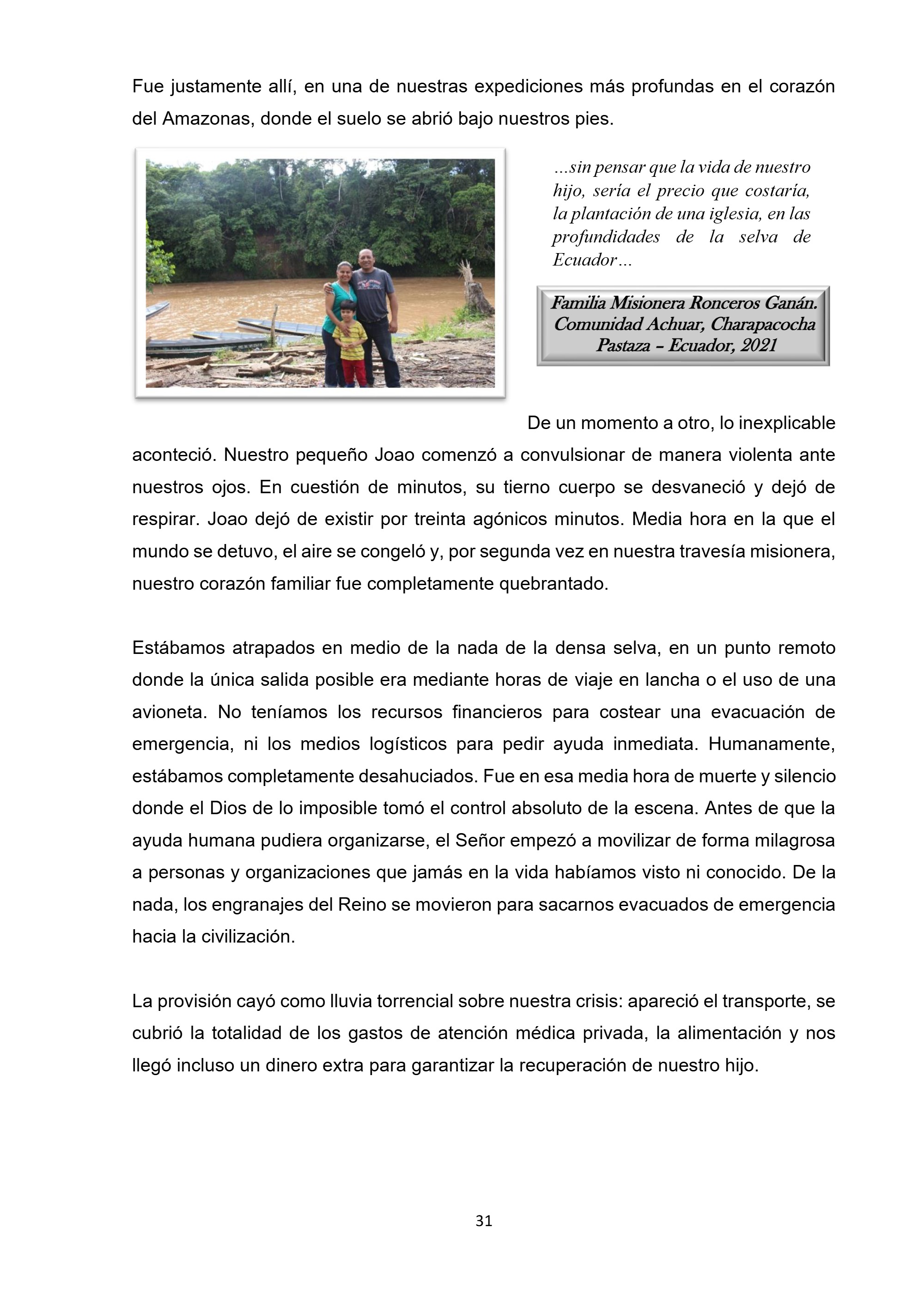 MISIÓN SIN FRONTERAS — page 31