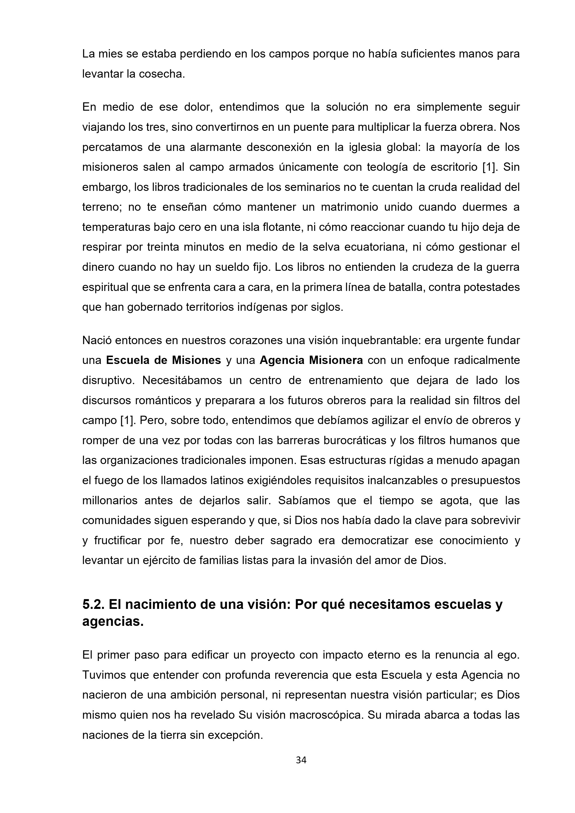 MISIÓN SIN FRONTERAS — page 34