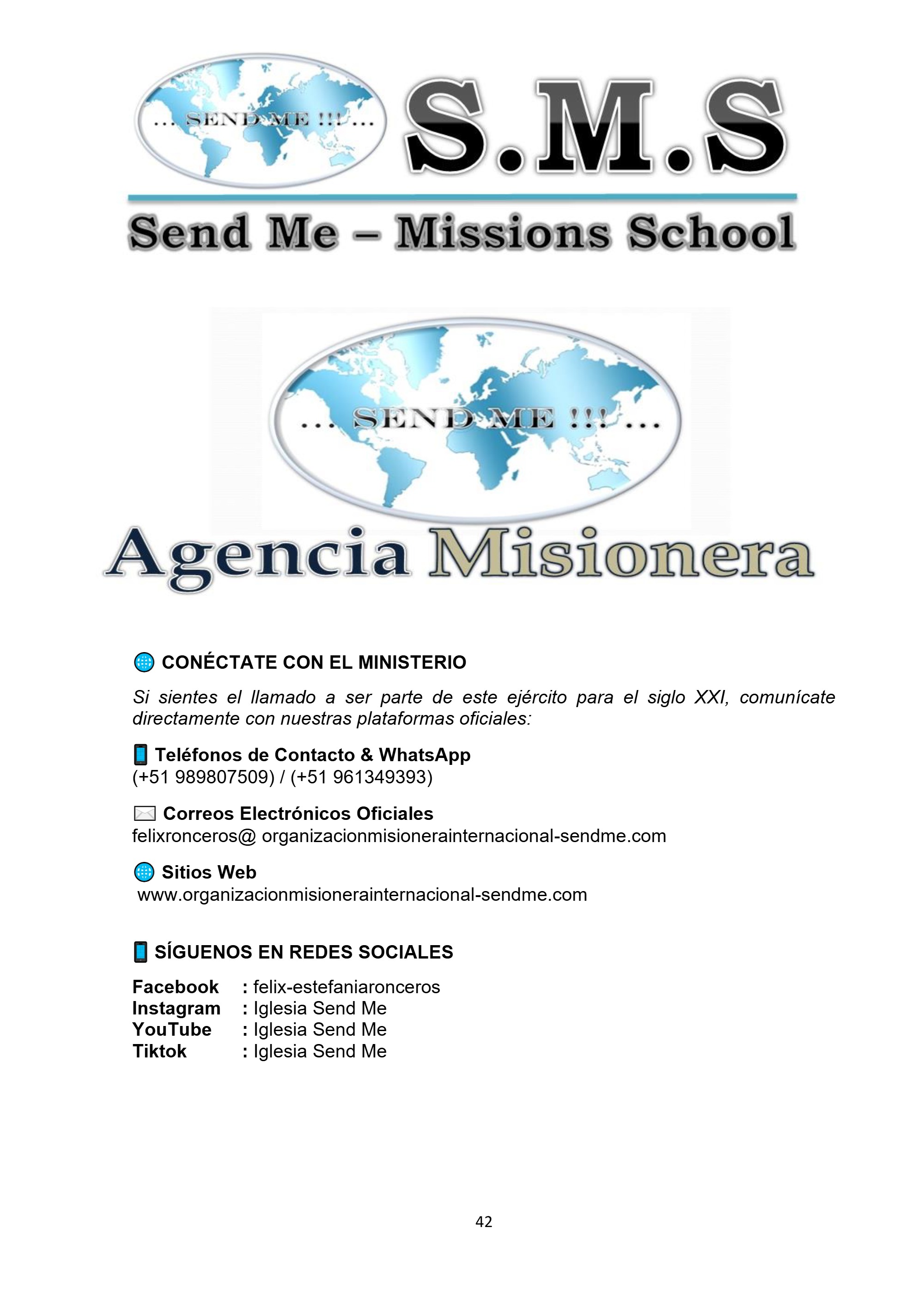 MISIÓN SIN FRONTERAS — page 42