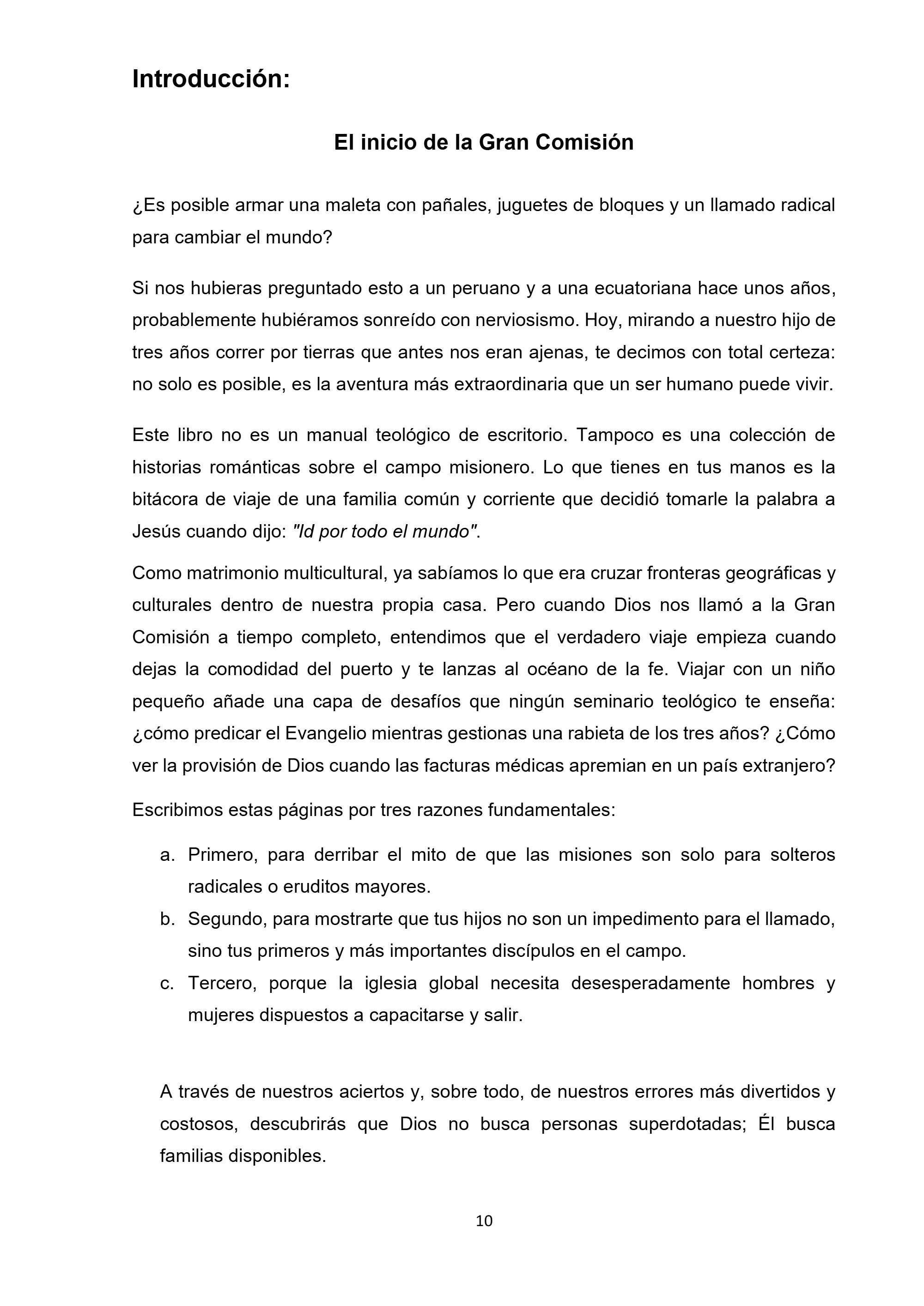 MISIÓN SIN FRONTERAS — page 10