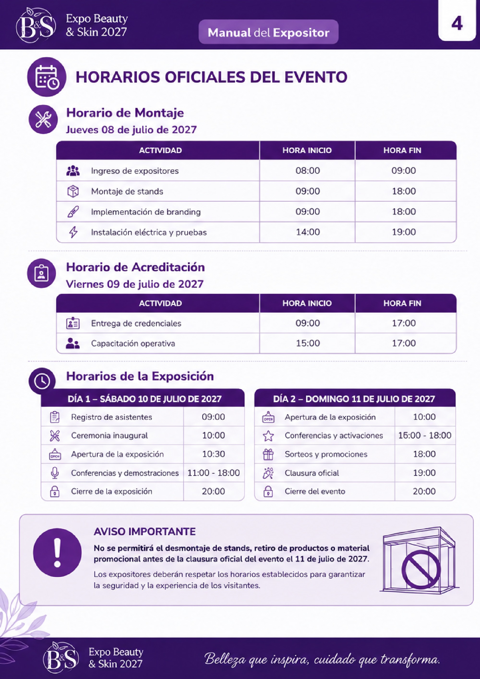 manual del expositor — page 4