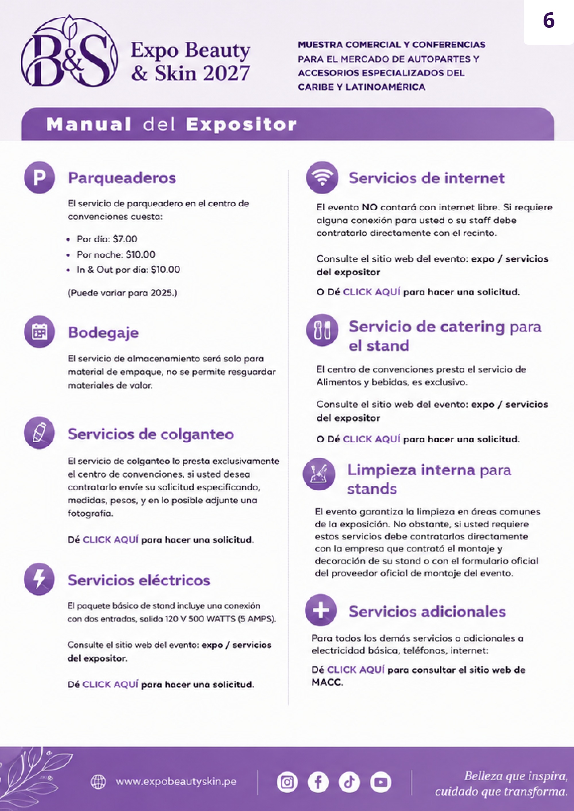 manual del expositor — page 6