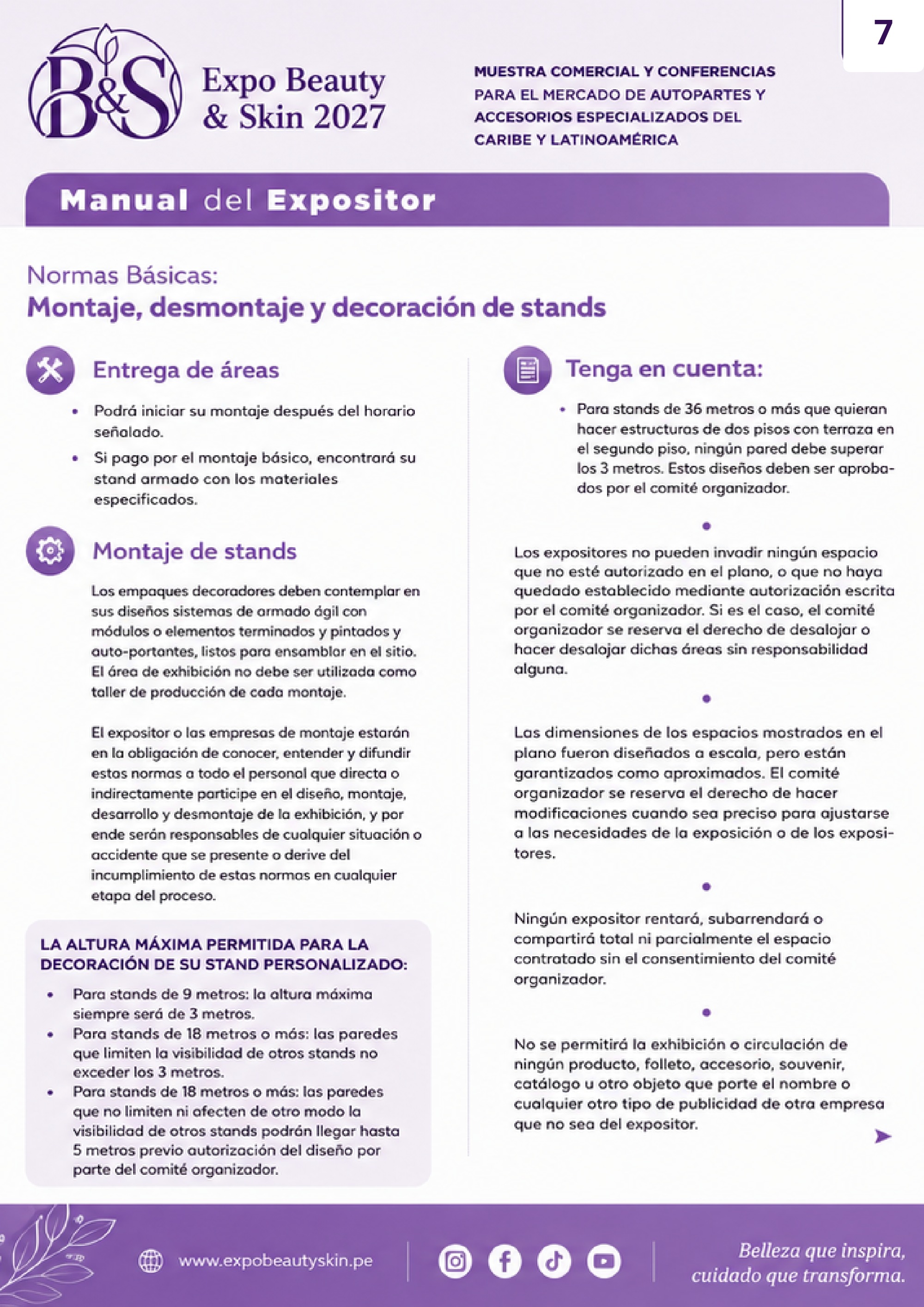manual del expositor — page 7