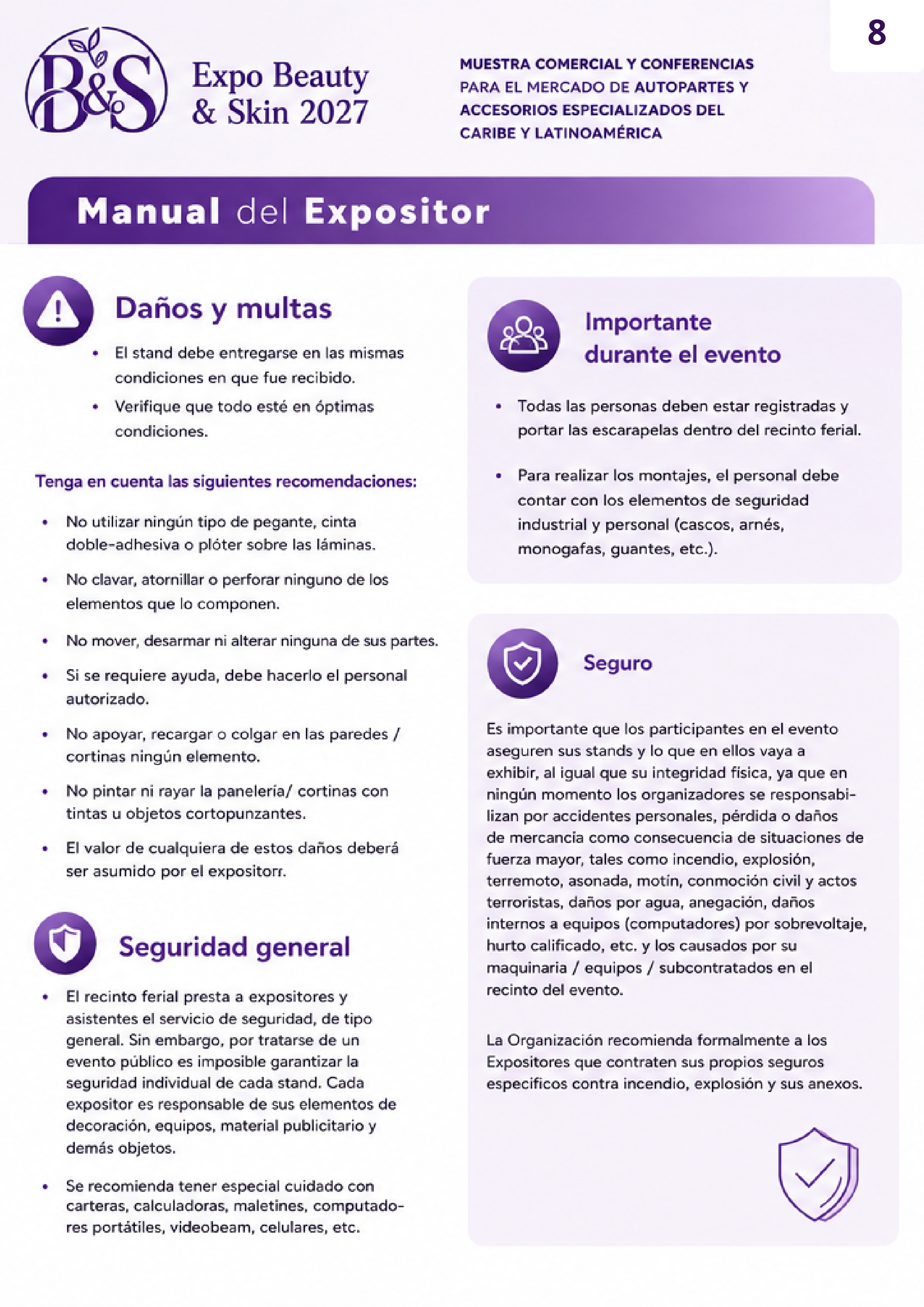 manual del expositor — page 8