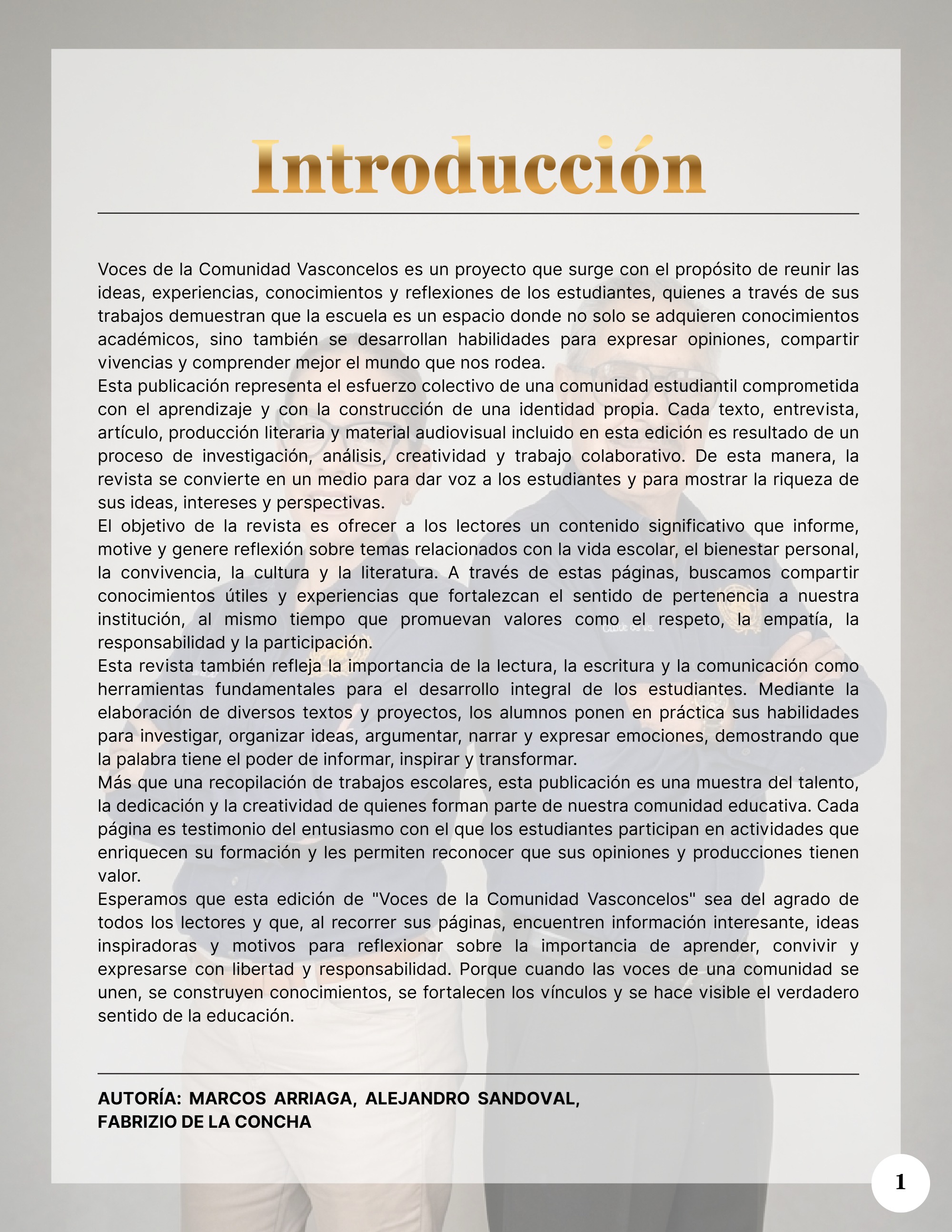 Voces de la Comunidad Vasconcelos — page 4
