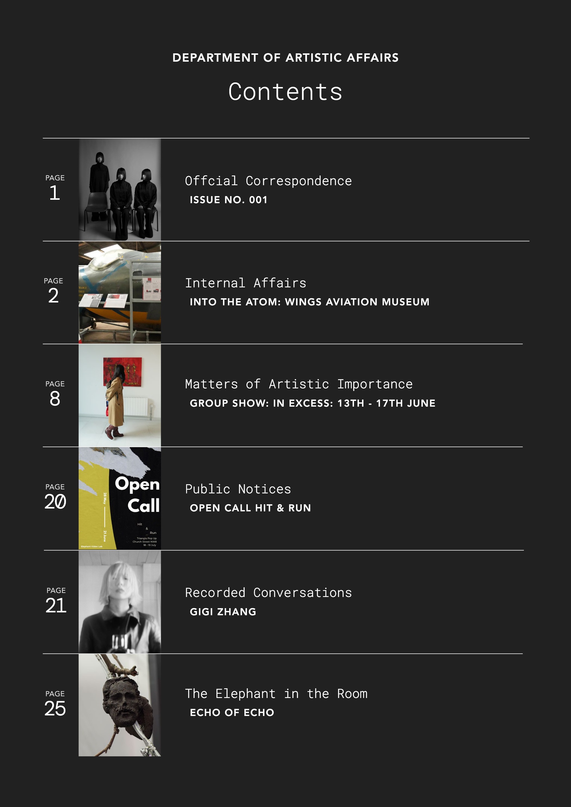Department of Artistic Affairs - Issue 001 — page 2