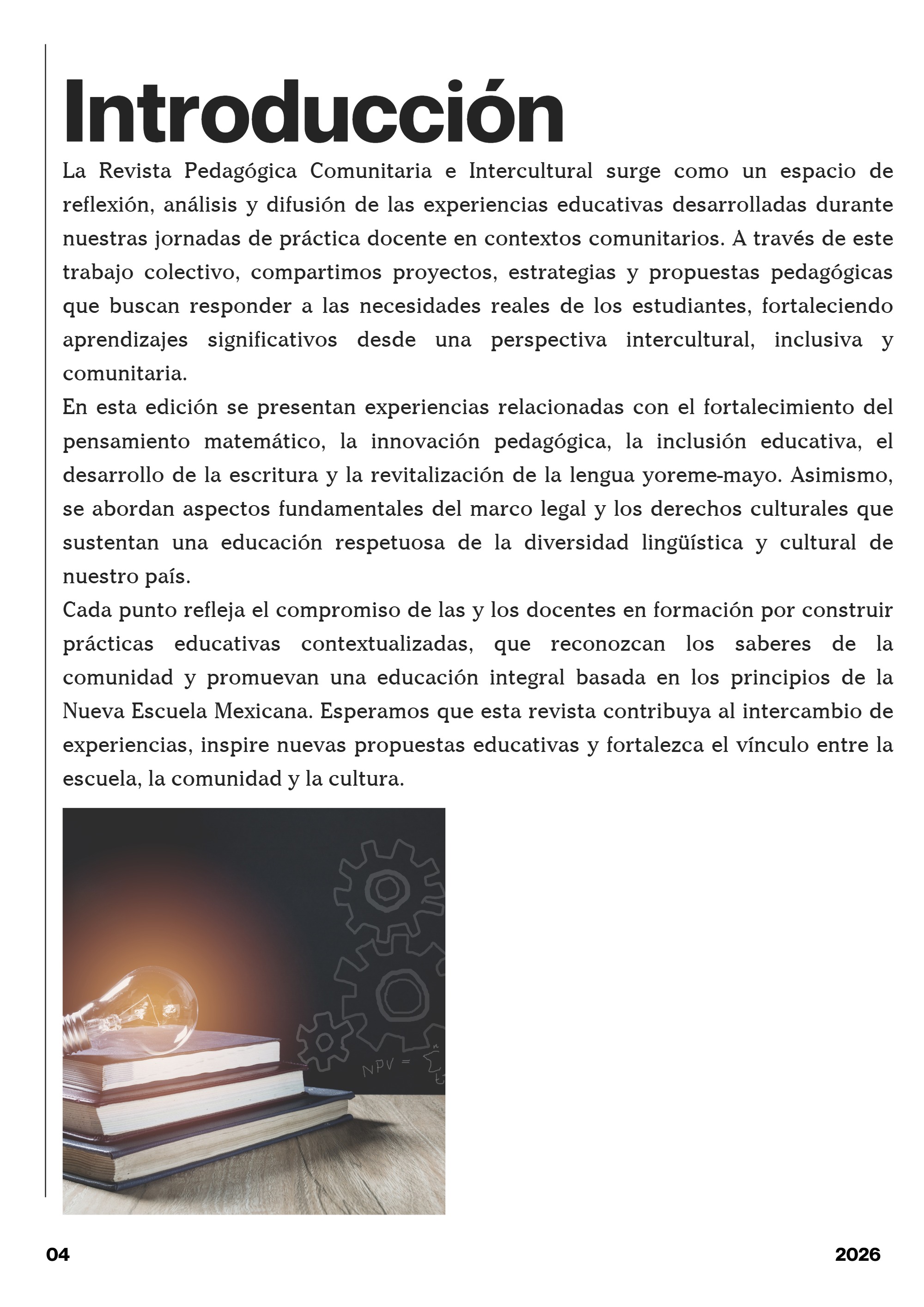 REVISTA PEDAGÓGICA COMUNITARIA E INTERCULTURAL — page 4