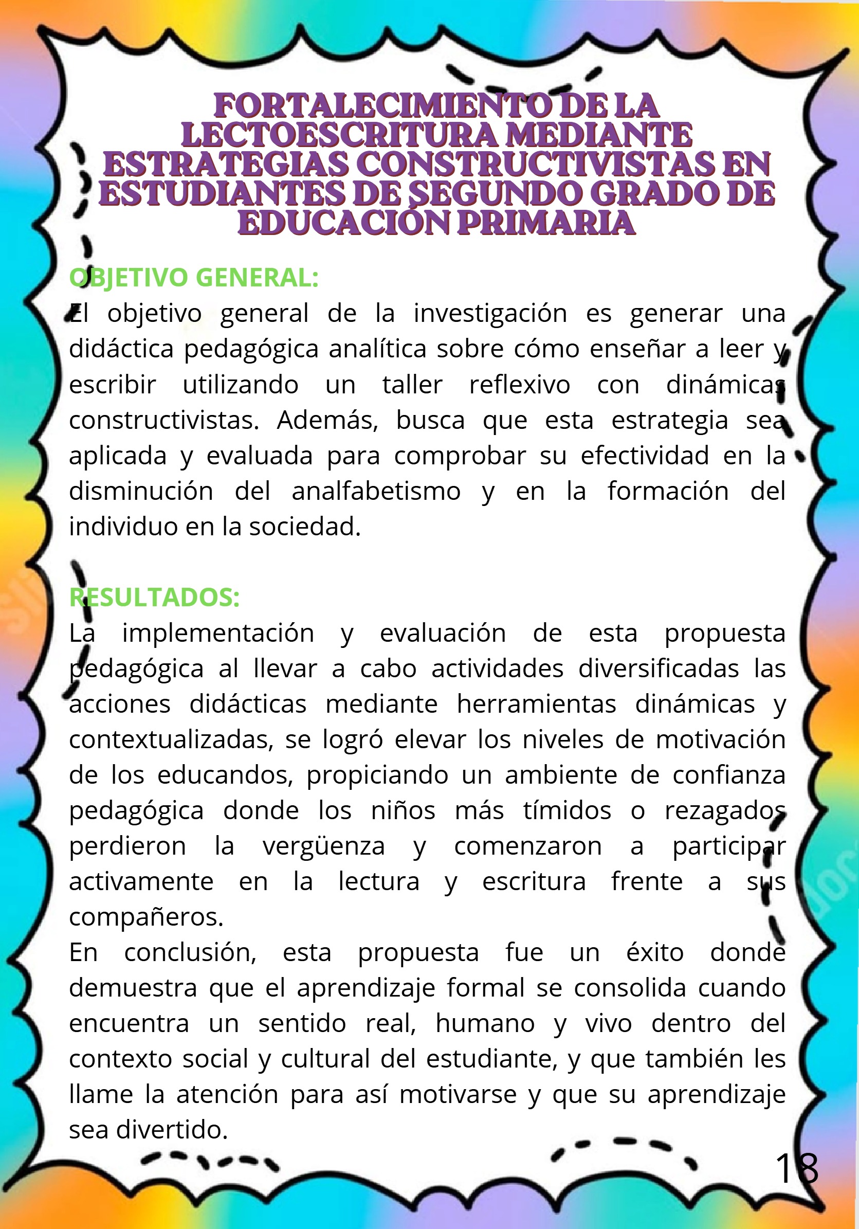 REVISTA VOCES DE LA EDUCACIÓN — page 18