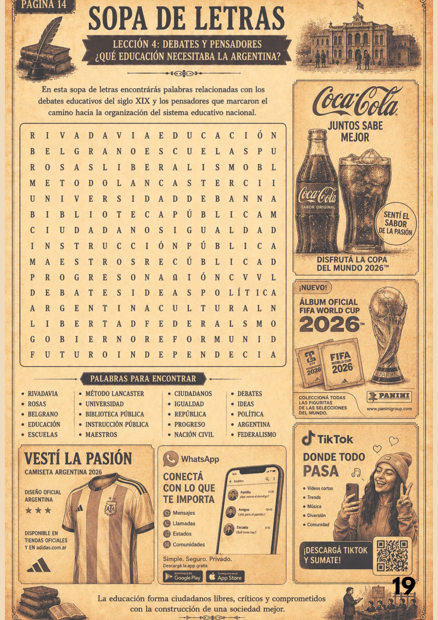 La educación entre ideas e independencia — page 22