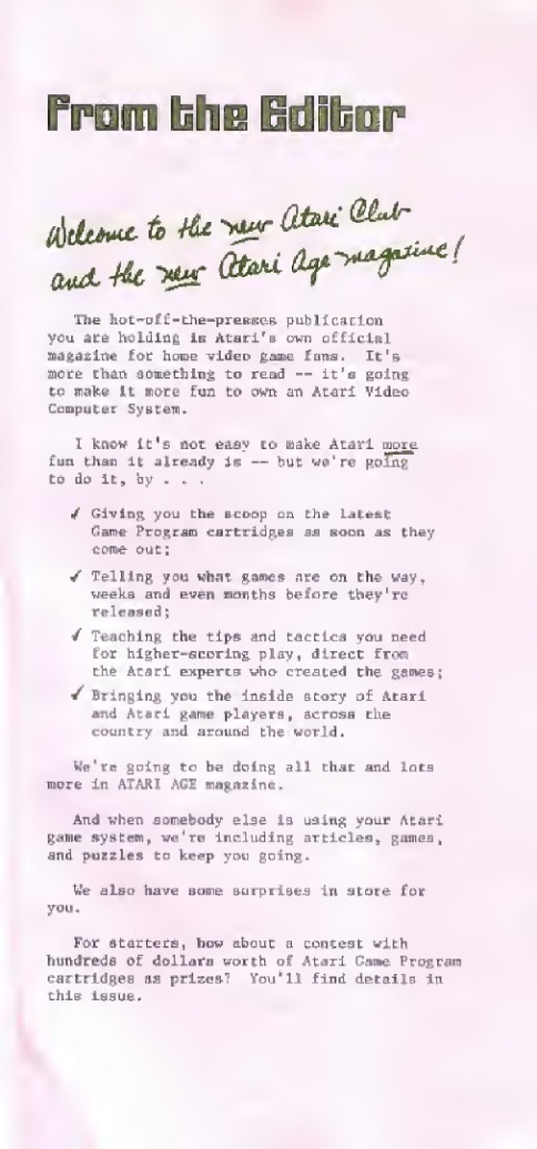 Atari Age - Volume 1 Number 1 - May-June 1982 — page 3