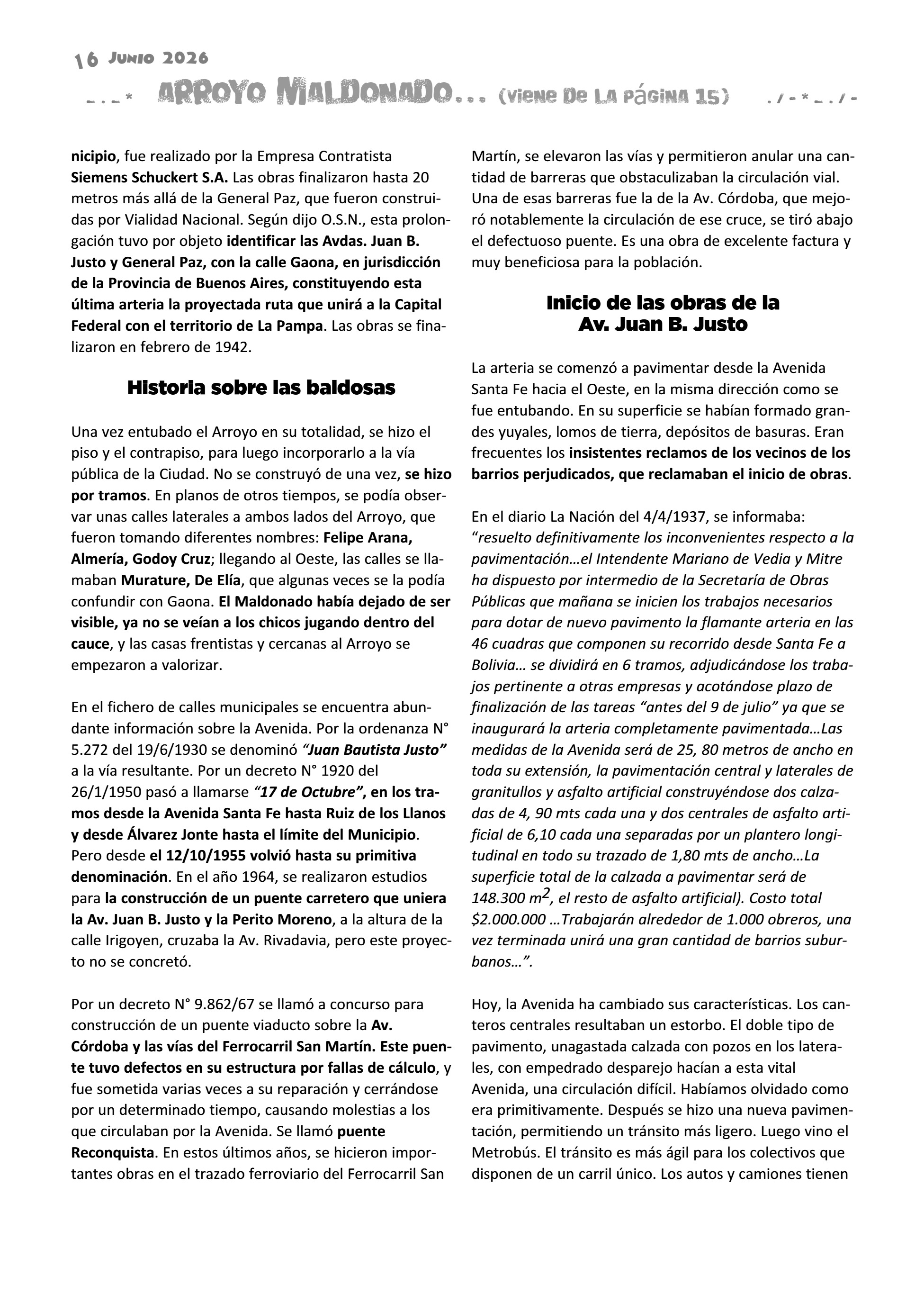 La Bocina N° 454 - Junio 2026 — page 16