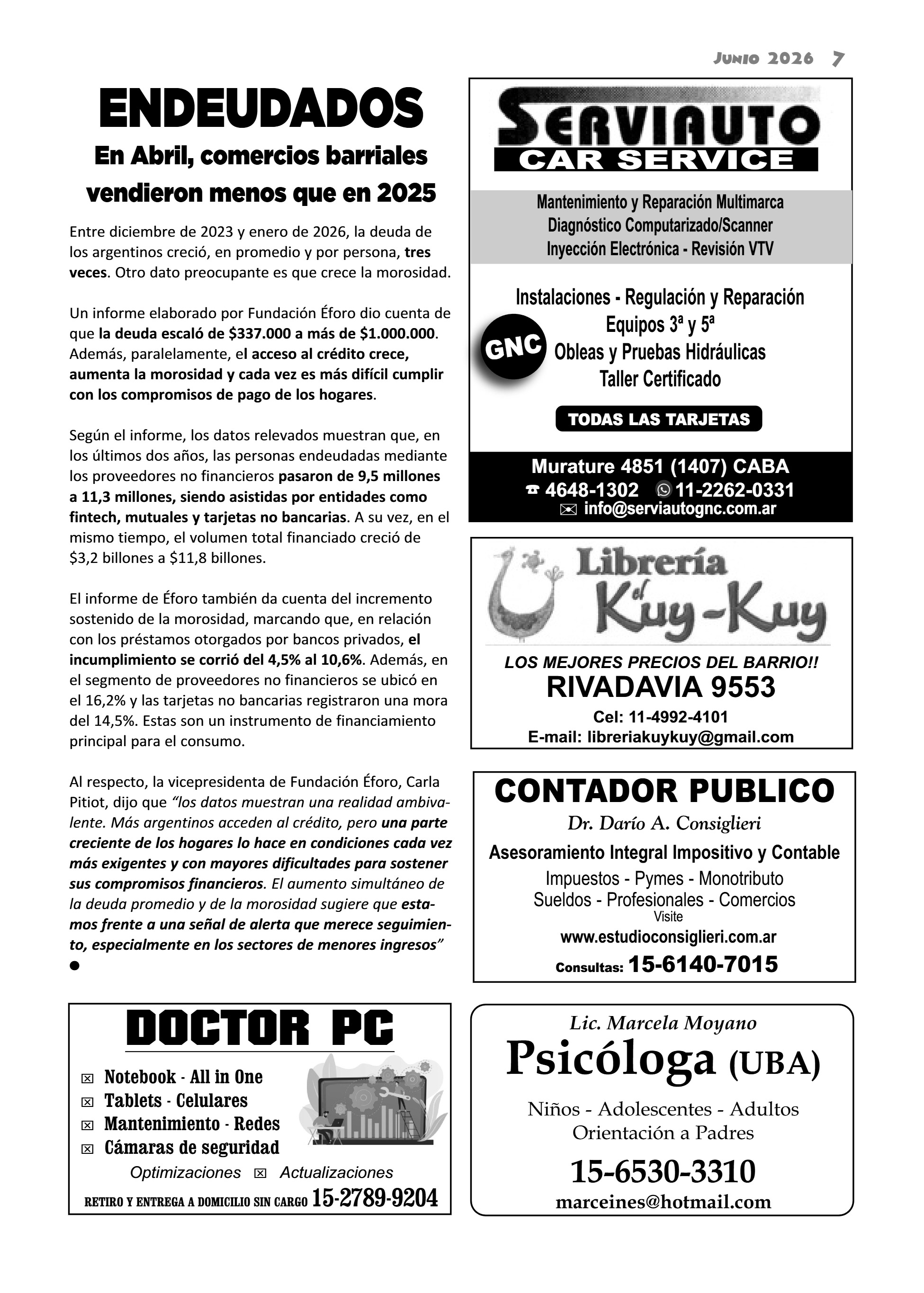 La Bocina N° 454 - Junio 2026 — page 7