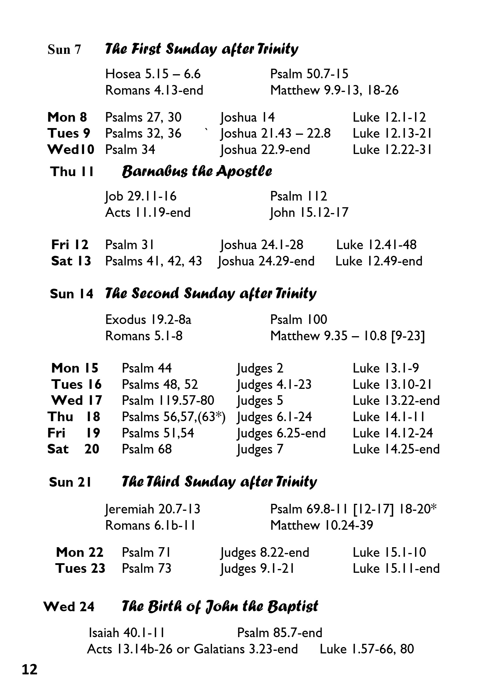 St Mary the Blessed Virgin Parish Magazine June 2026 — page 12