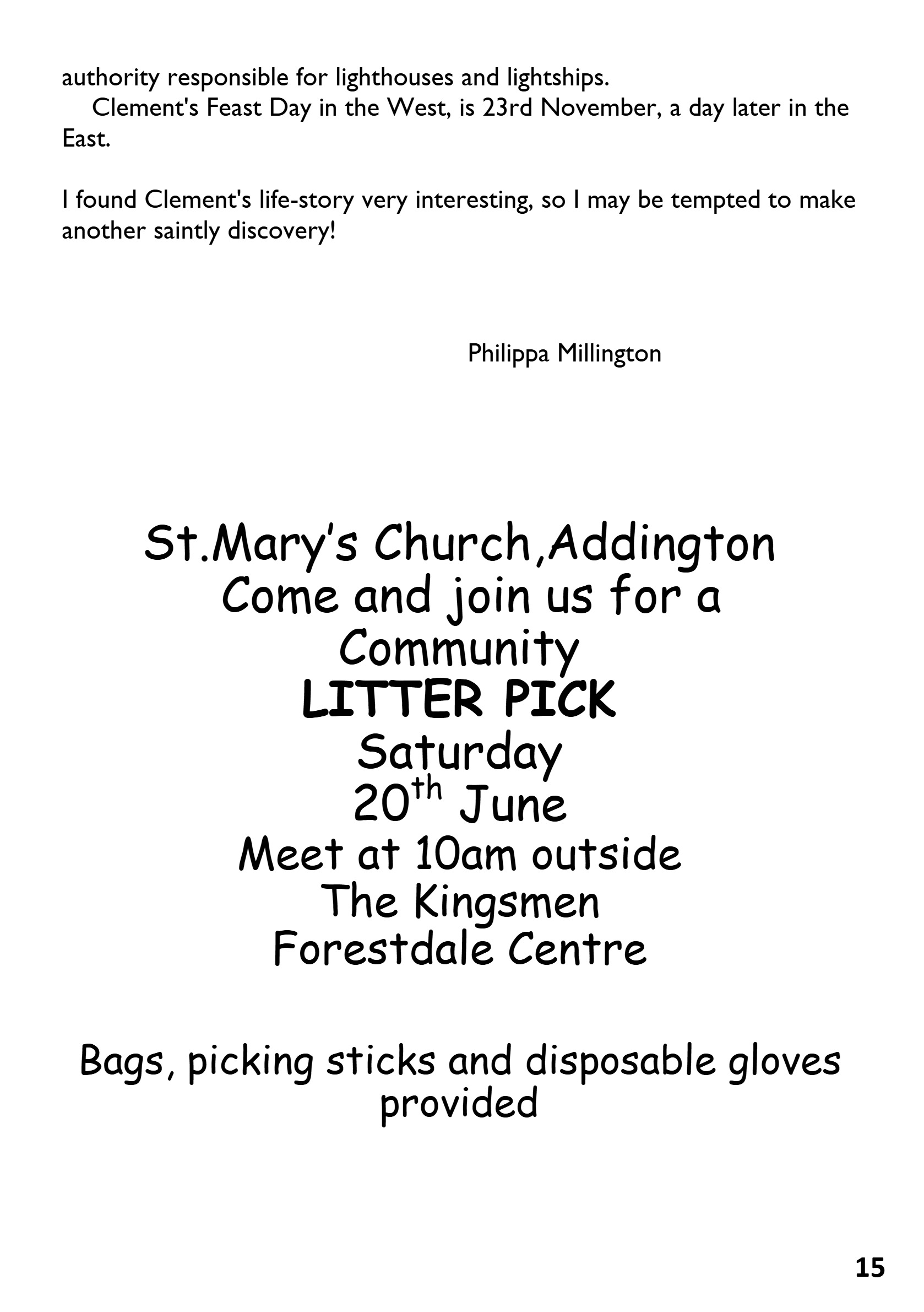 St Mary the Blessed Virgin Parish Magazine June 2026 — page 15