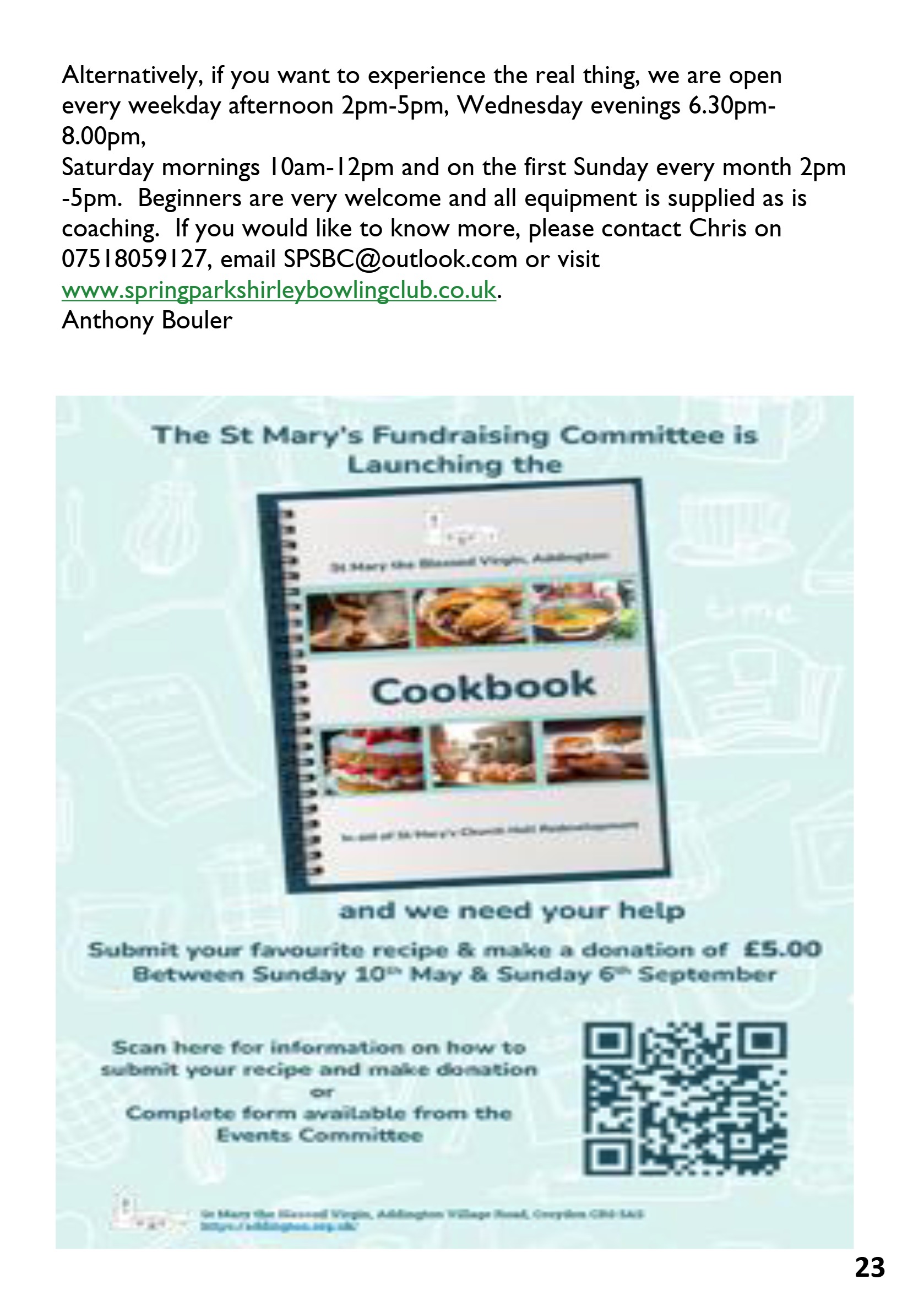 St Mary the Blessed Virgin Parish Magazine June 2026 — page 23