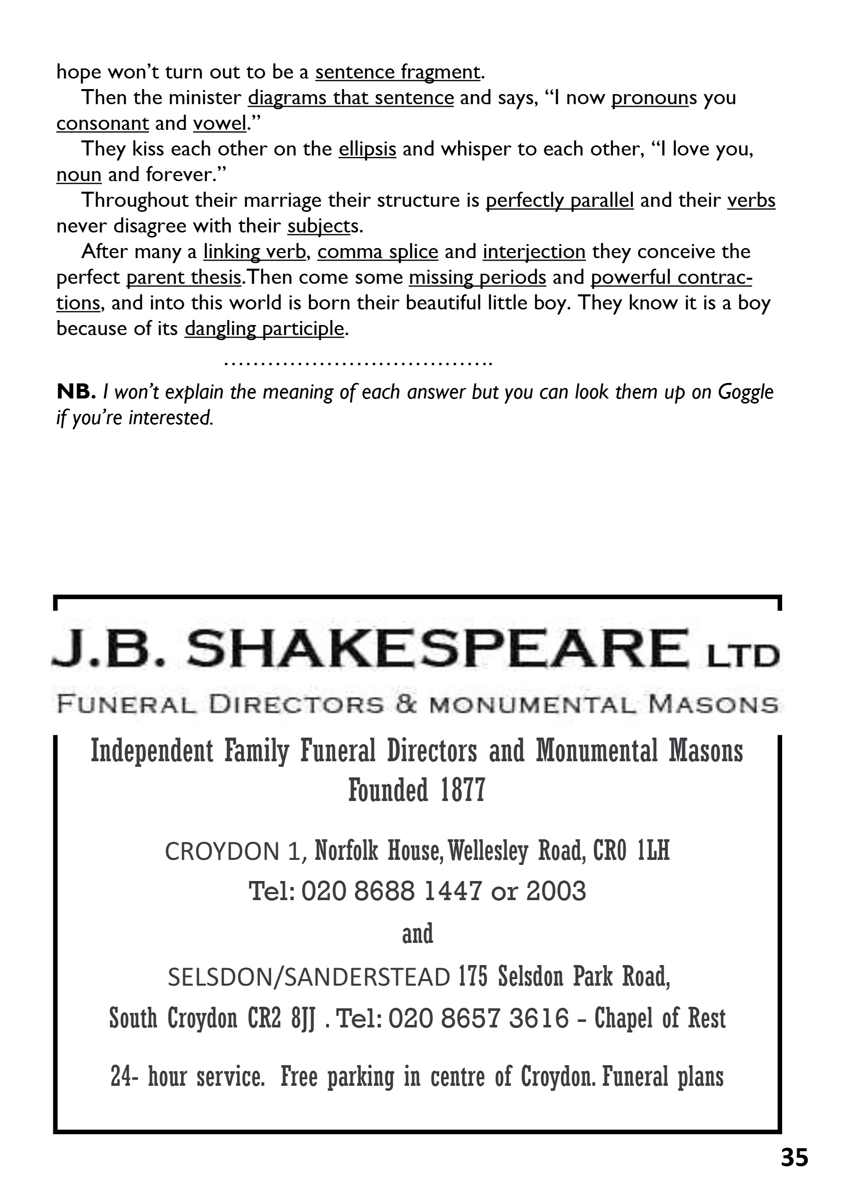 St Mary the Blessed Virgin Parish Magazine June 2026 — page 35