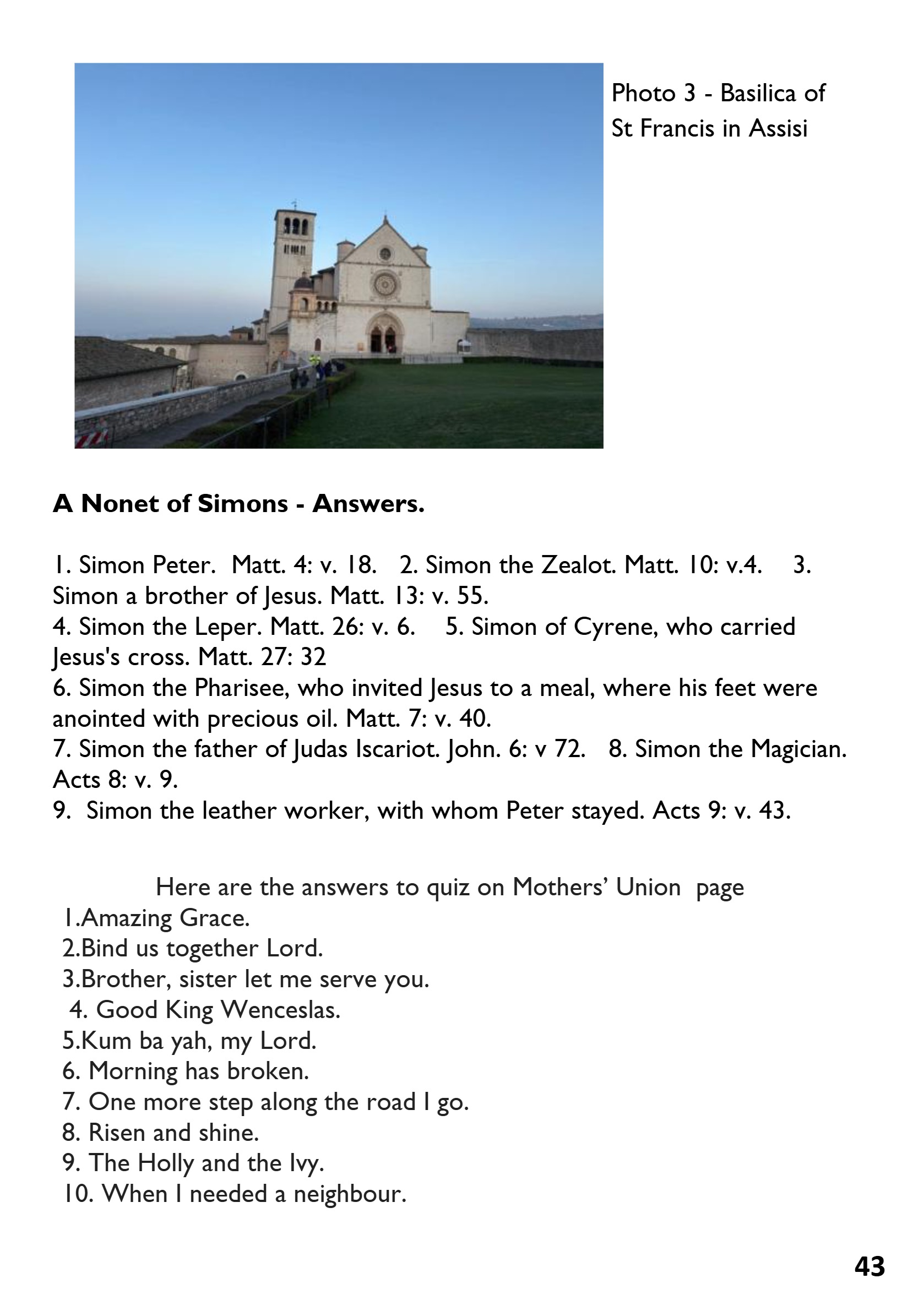St Mary the Blessed Virgin Parish Magazine June 2026 — page 43