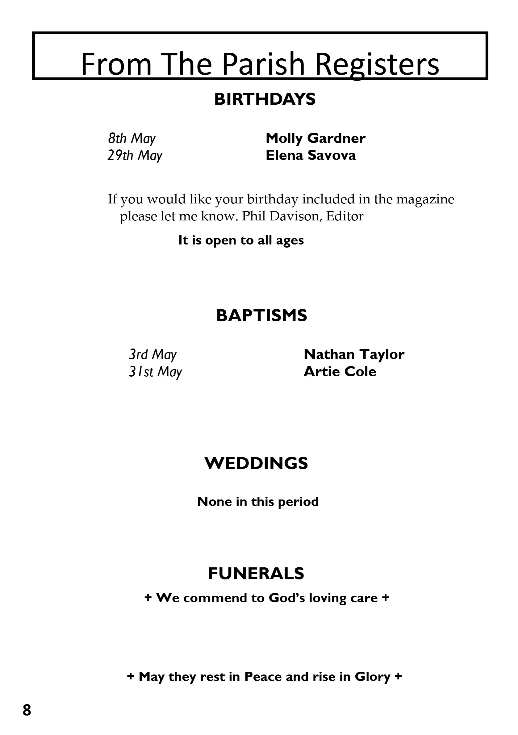St Mary the Blessed Virgin Parish Magazine June 2026 — page 8
