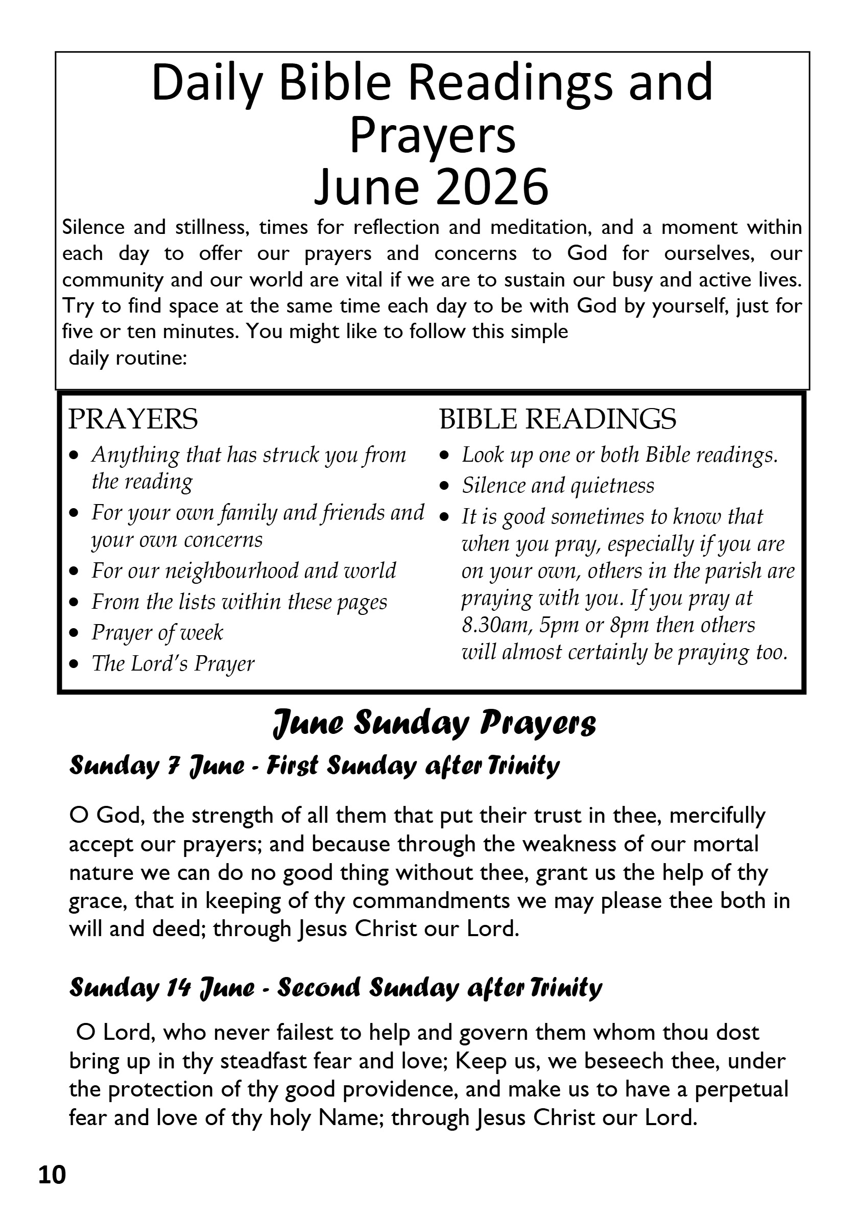 St Mary the Blessed Virgin Parish Magazine June 2026 — page 10