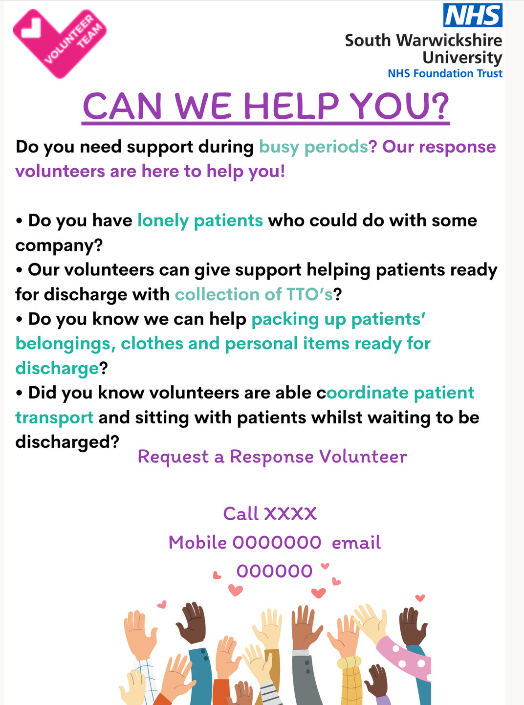 Can we help poster