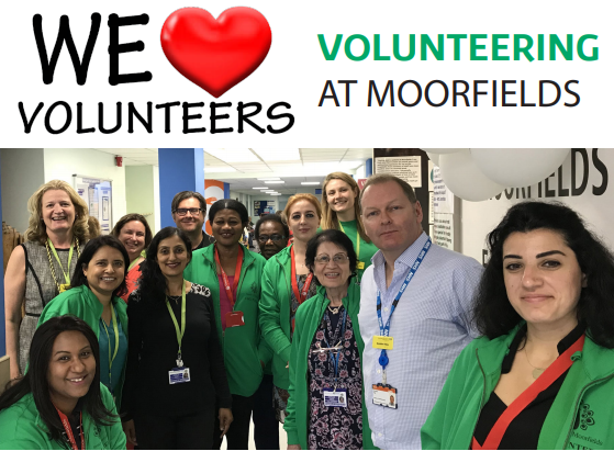 Moorfields we love volunteers